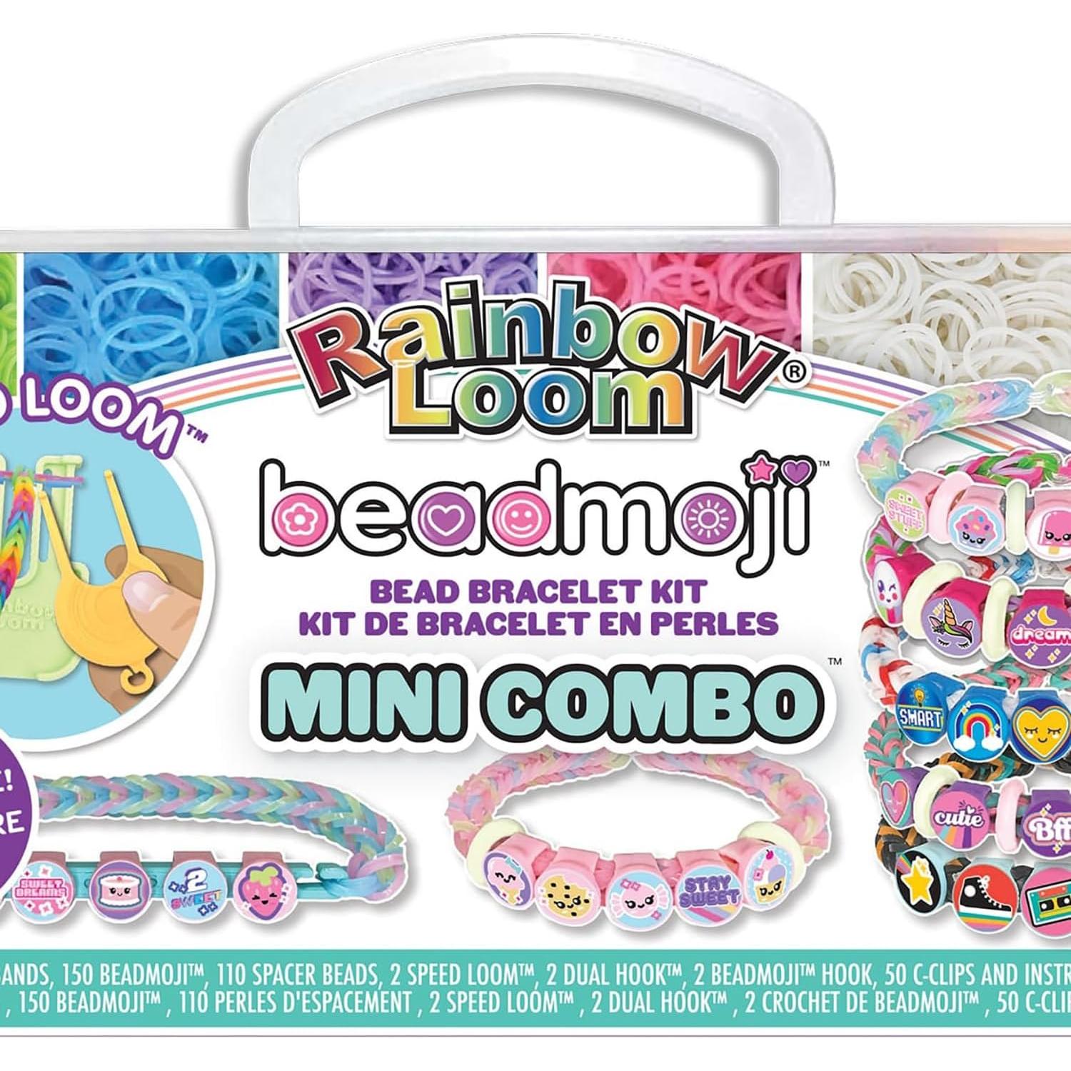 Kit de Pulsera de Banda de Goma Rainbow Loom Beadmoji Mini