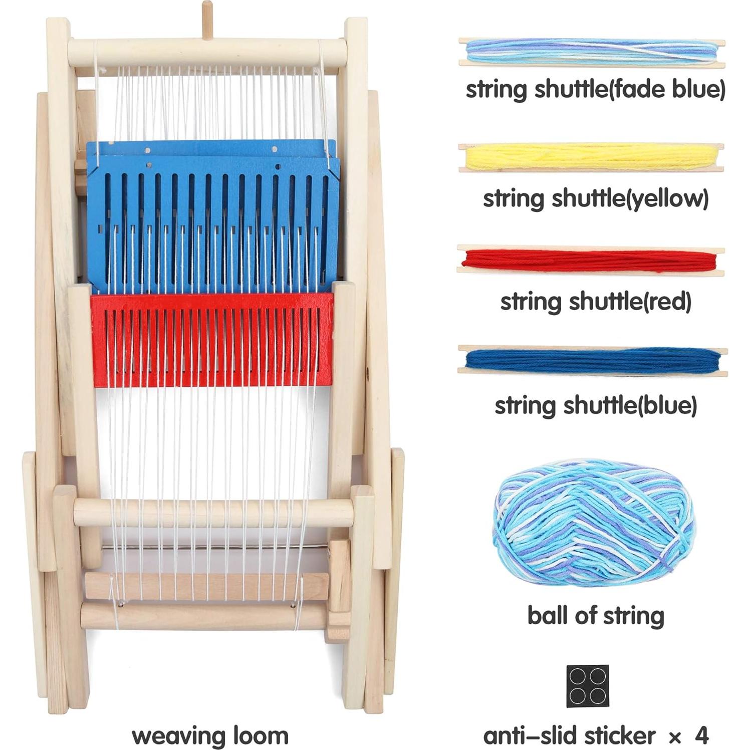 Telar de Madera LAVIEVERT para Tejer a Mano - 38x32x27cm