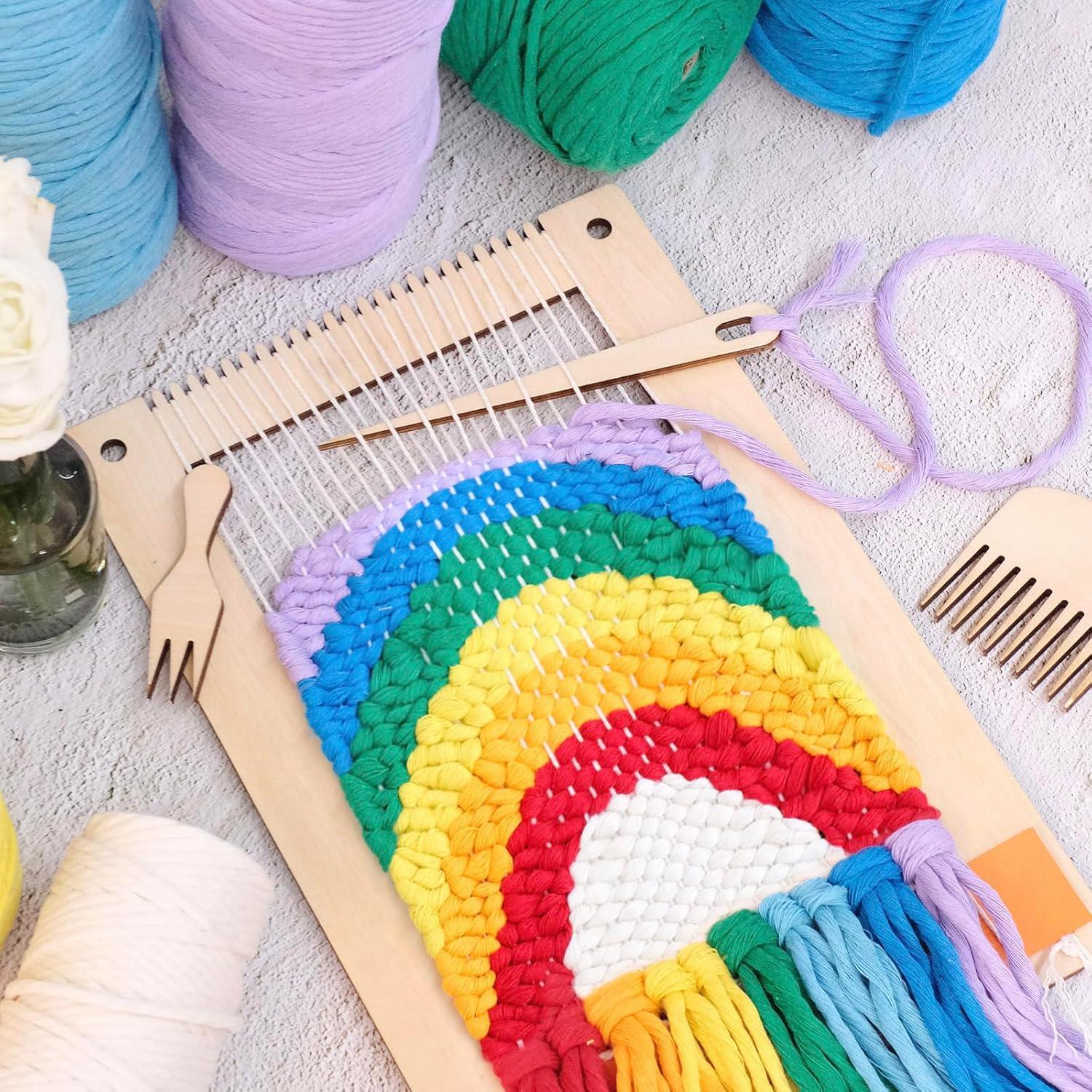 Kit de Telar Rectangular HAND U JOURNEY 20.1x30cm y 13.5x19.8cm