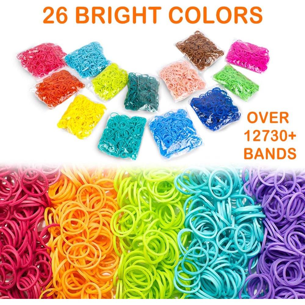 Kit de Pulseras de Goma Booriss 12730pcs 26 Colores DIY