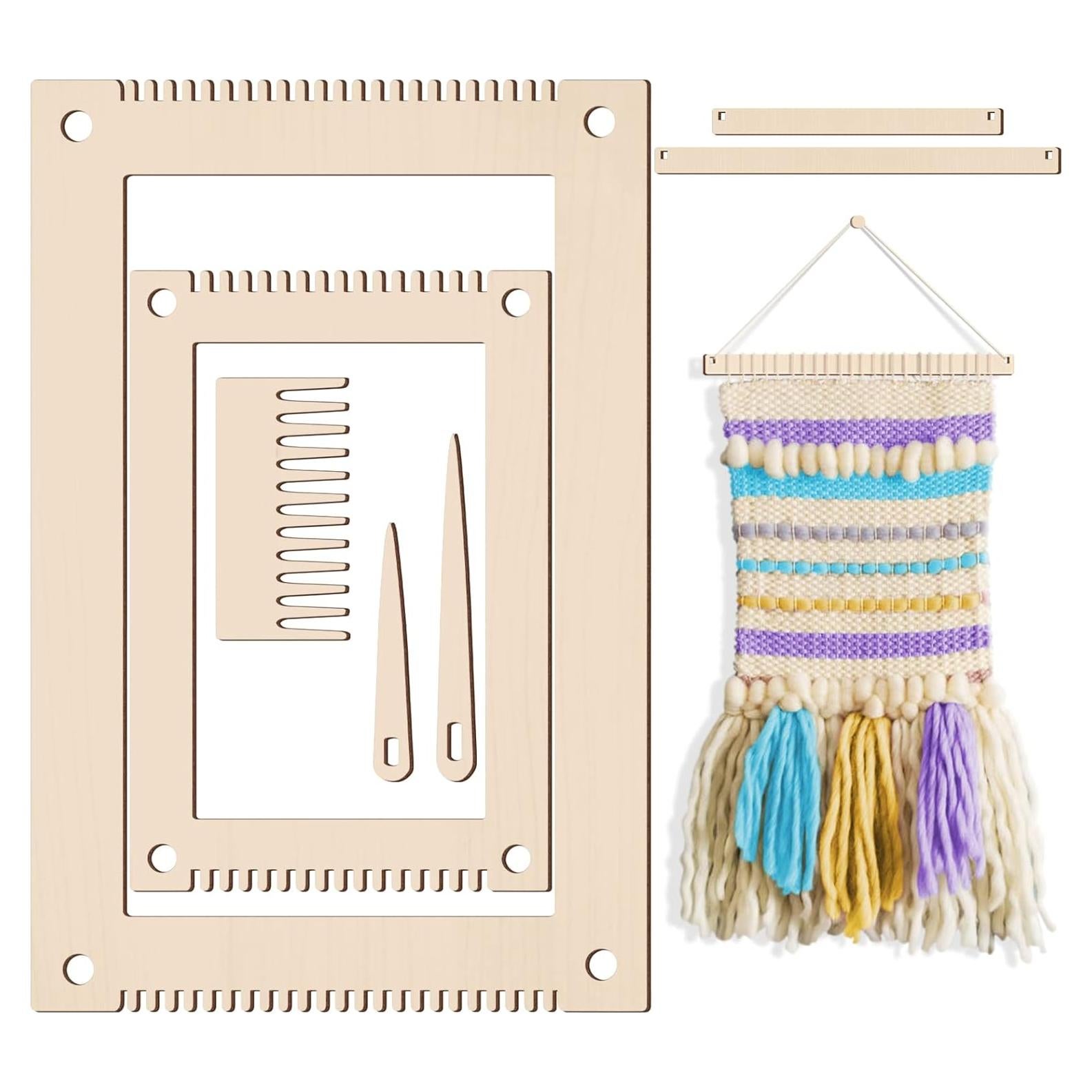 Kit de Telar Juexica 7 Piezas Manualidades de Madera