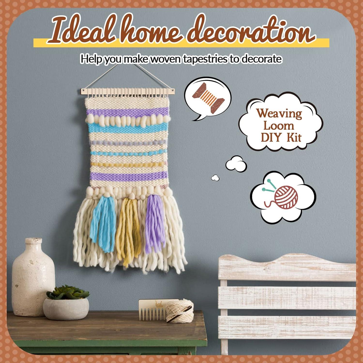 Kit de Telar Juexica 7 Piezas Manualidades de Madera