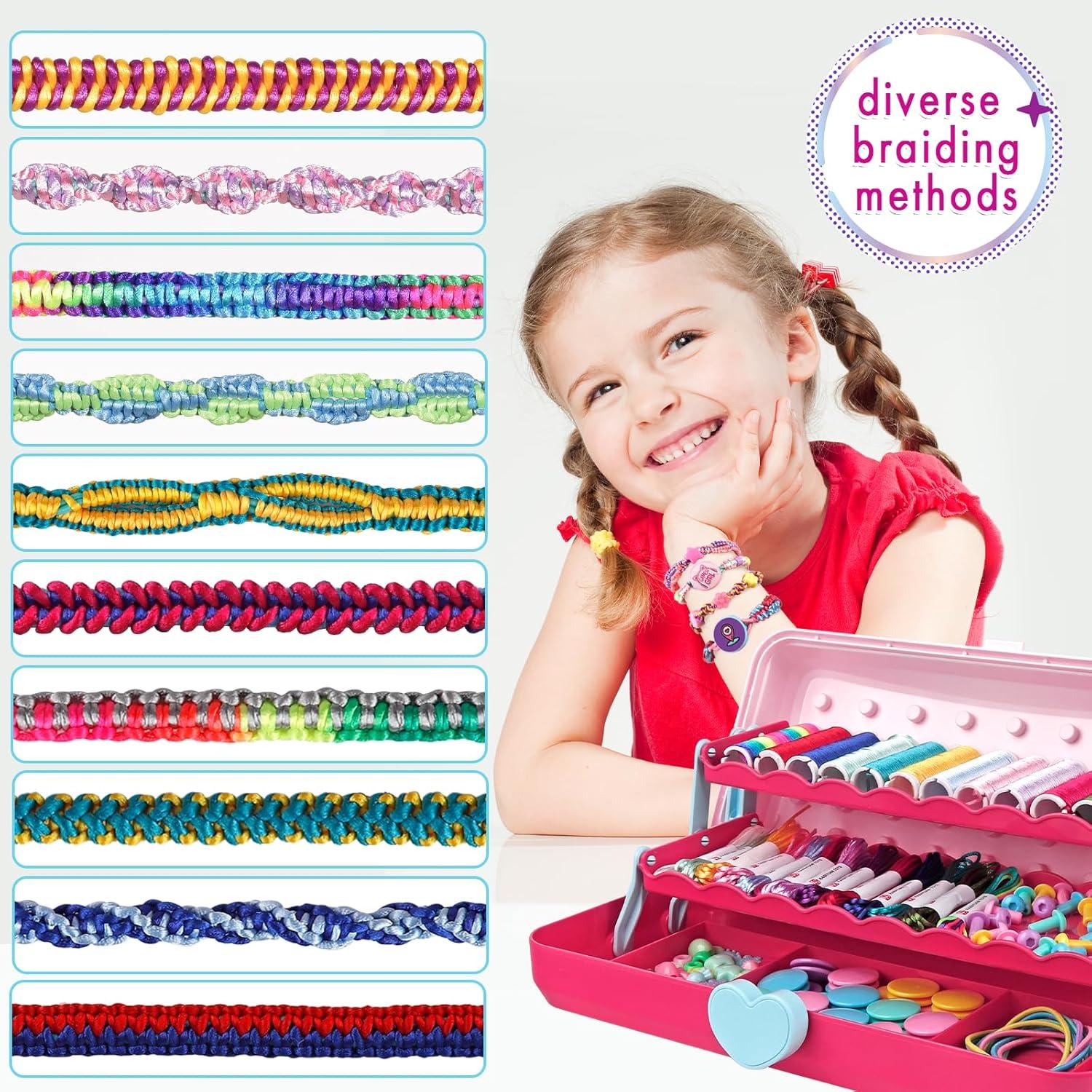 Kit de Fabricación de Pulseras de Amistad TingingYuli - 26 Hilos y Almacenamiento