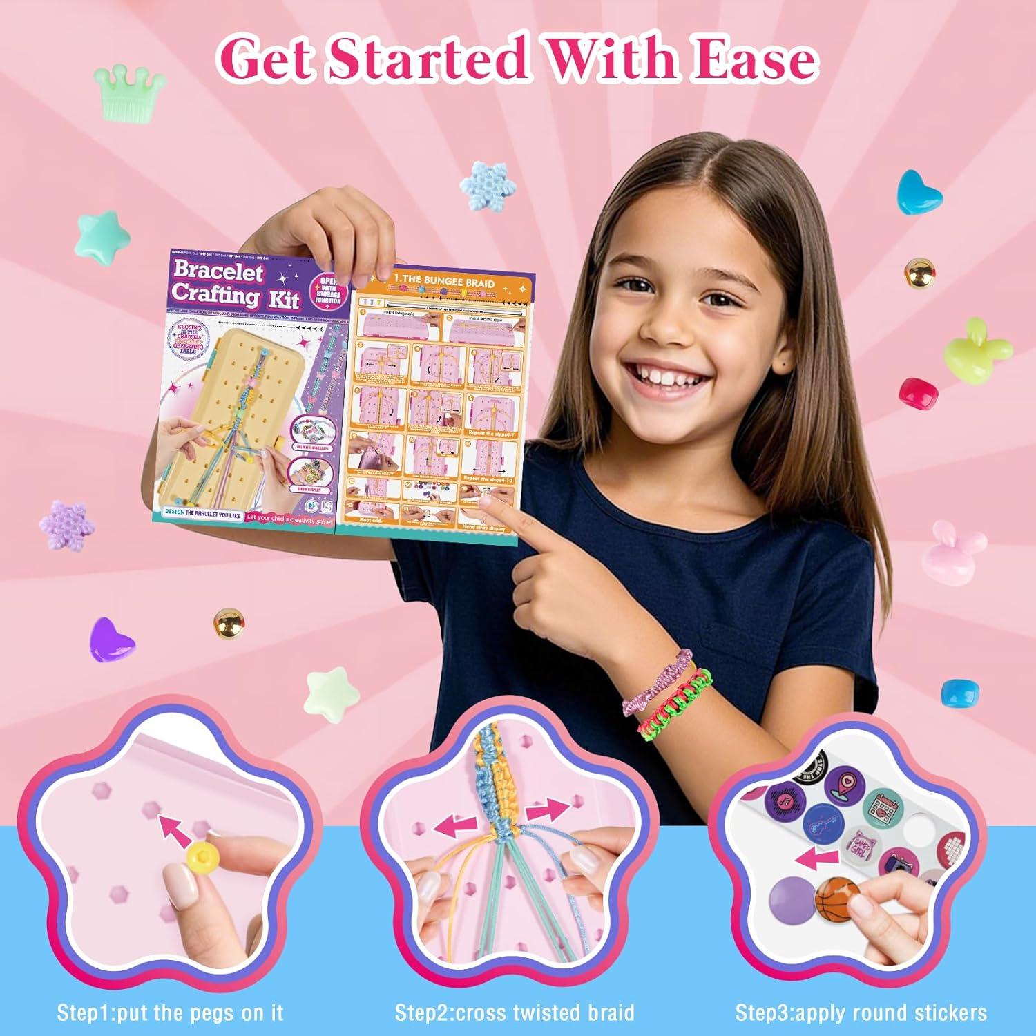 Kit de Fabricación de Pulseras de Amistad TingingYuli - 26 Hilos y Almacenamiento