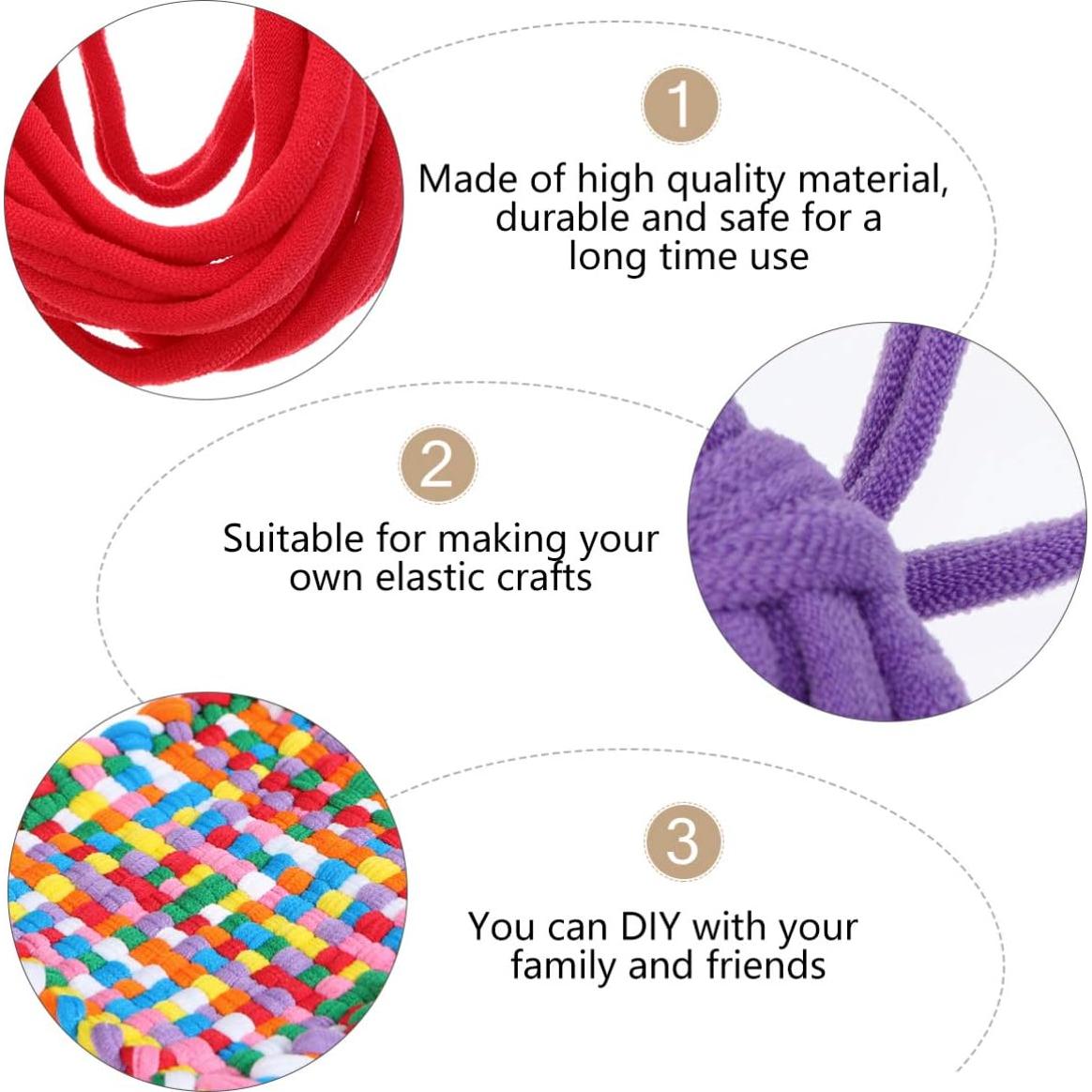 Kit de Tejido de Telar EXCEART 98 Piezas 8 Colores DIY