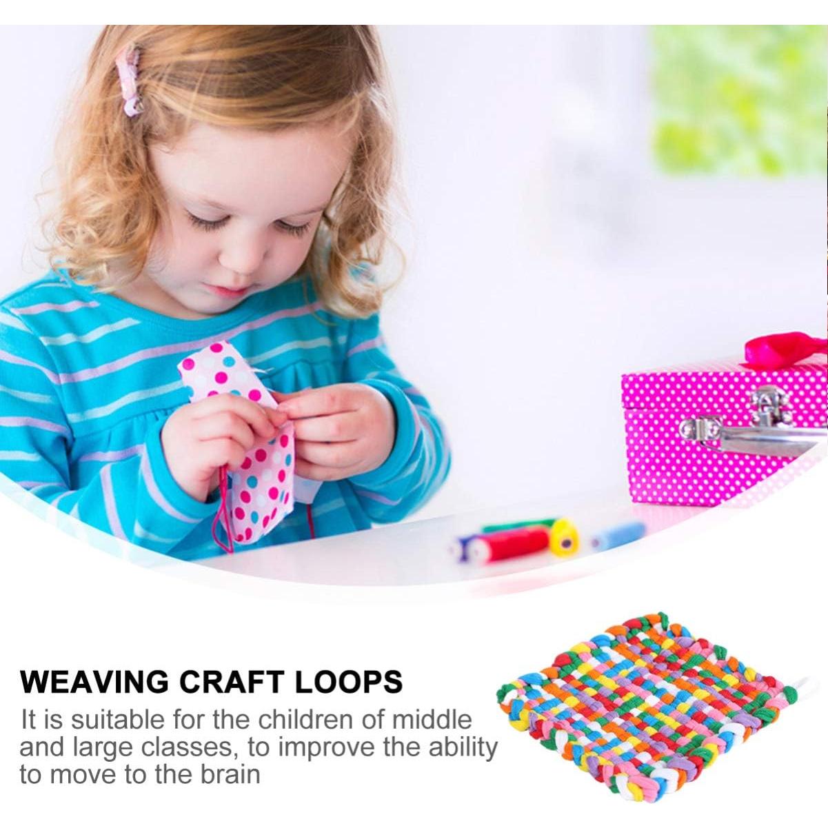 Kit de Tejido de Telar EXCEART 98 Piezas 8 Colores DIY