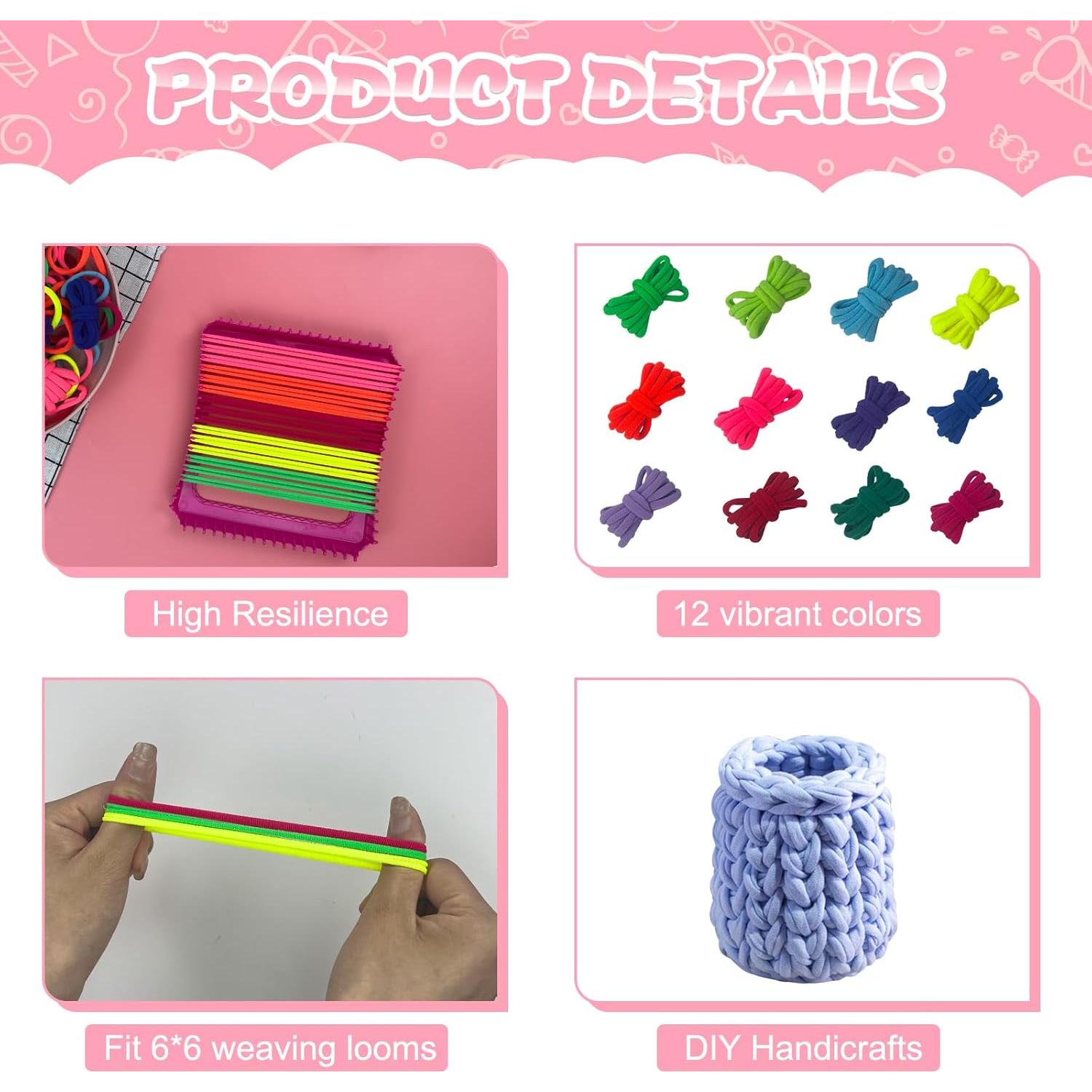 Kit de Telar Manualidades Foxtell 1200 Bucles 15x15 cm