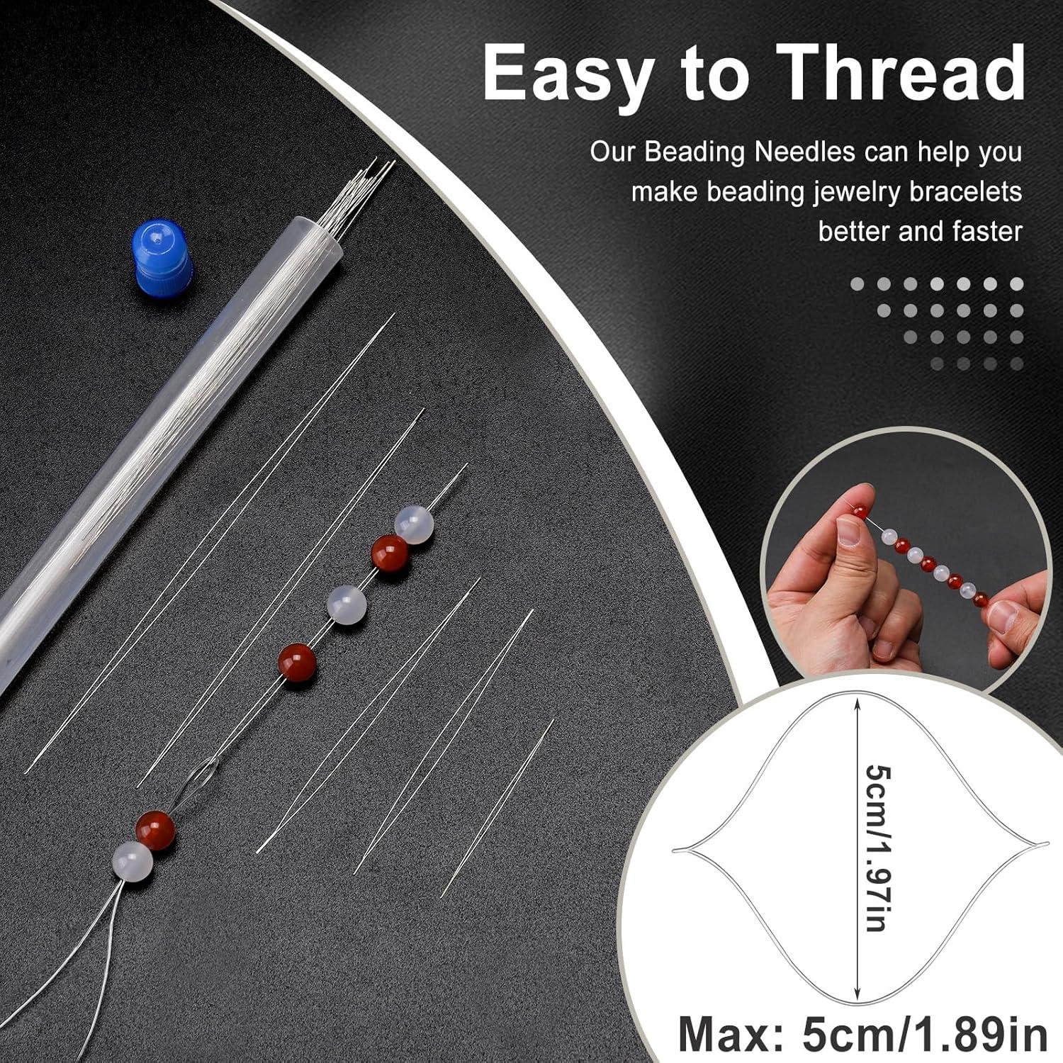 Juego de Agujas para Cuentas UOOU - 18 Piezas Ojo Grande