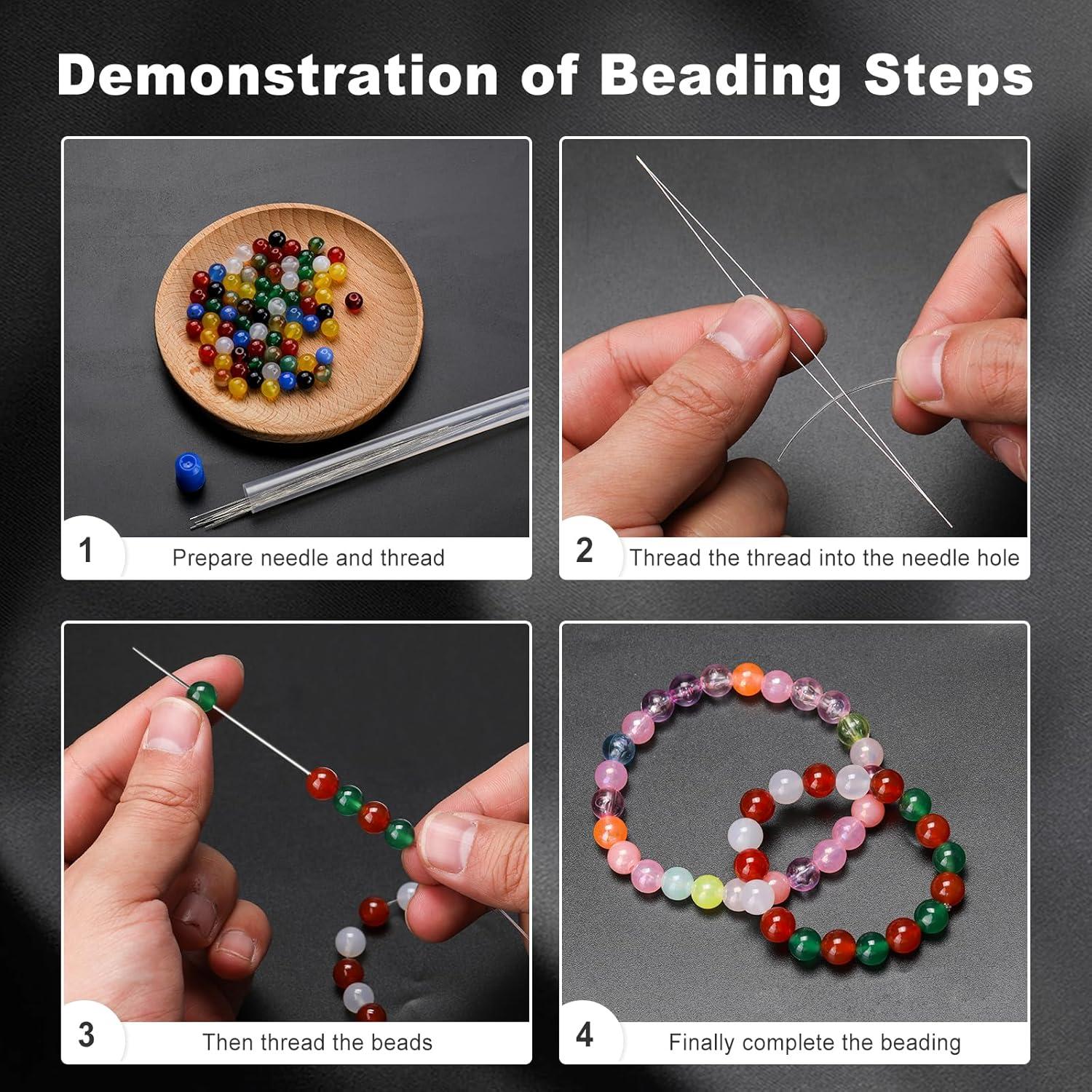 Juego de Agujas para Cuentas UOOU - 18 Piezas Ojo Grande