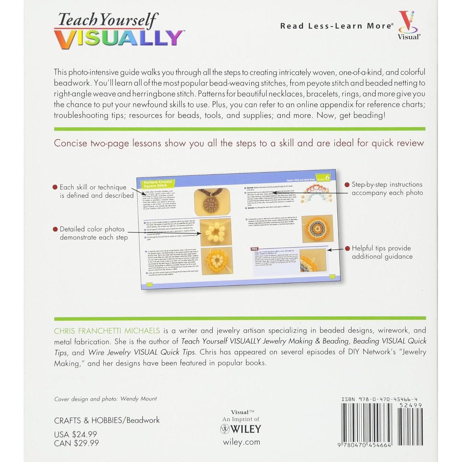 Teach Yourself VISUALLY Beadwork: Learning Off-Loom Beading Techniques One Stitch at a Time