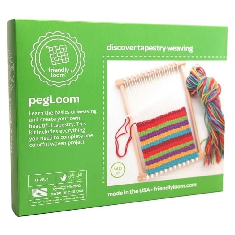 Telar de Tejido de Madera Harrisville 7" x 10" para Niños