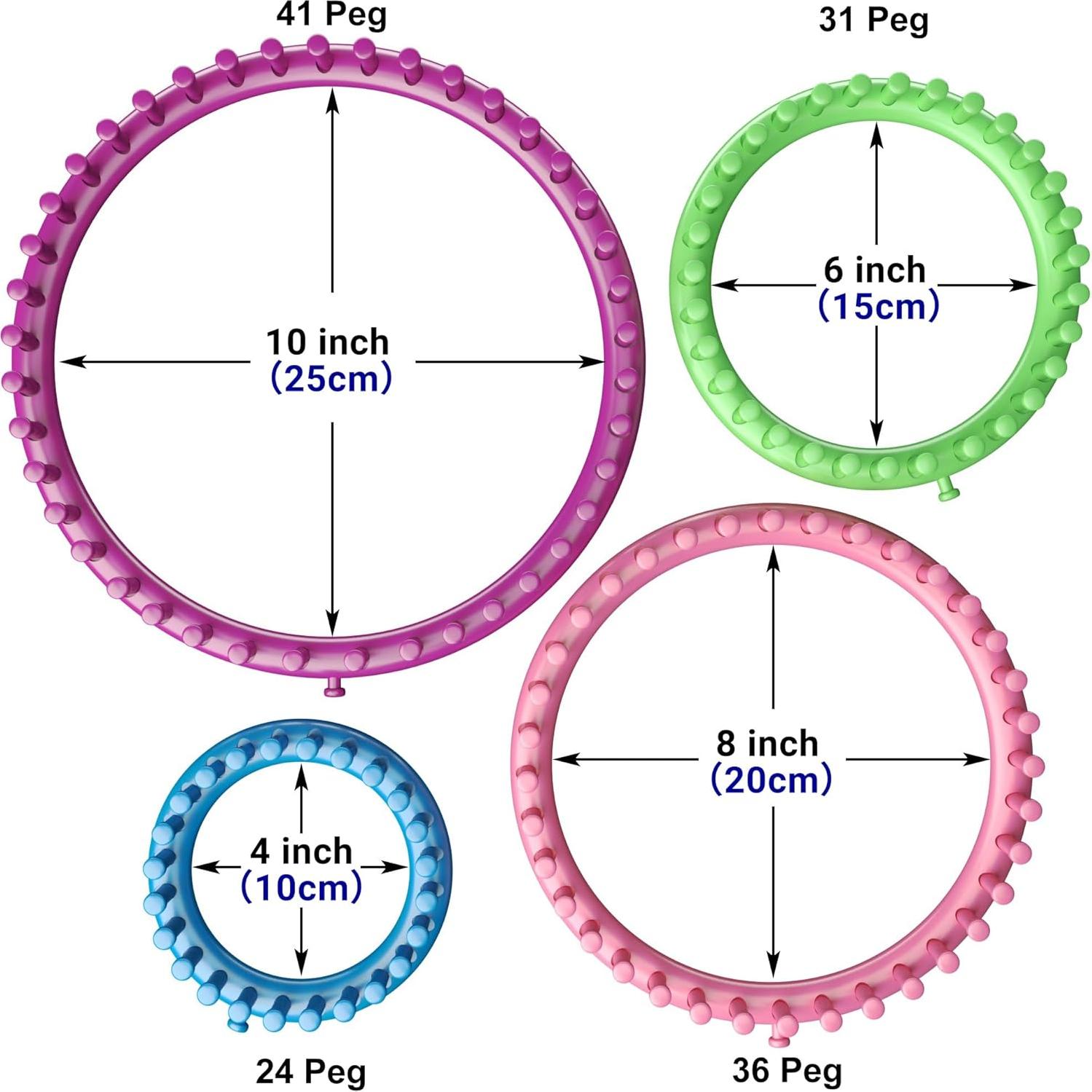 Kit de Telar de Tejer READAEER con Aguja y Pompones 10 Piezas