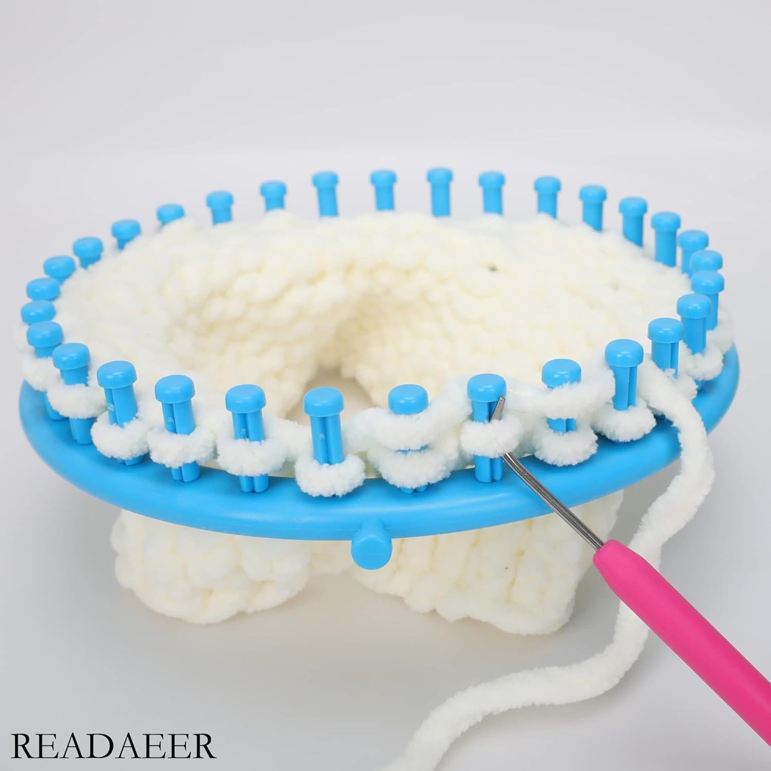 Kit de Telar de Tejer READAEER con Aguja y Pompones 10 Piezas