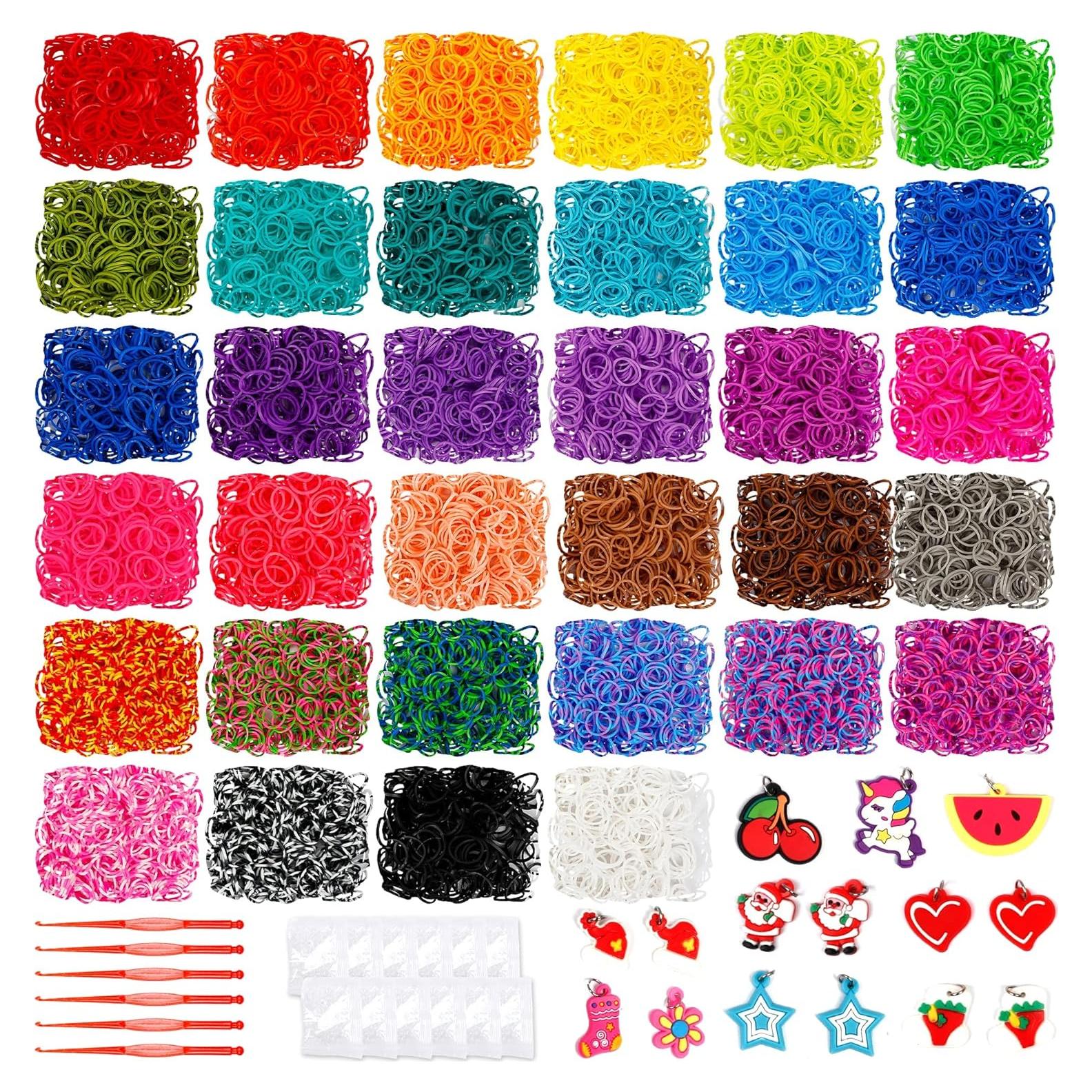 Kit de Recarga de Bandas de Goma Booriss 34 Colores 600 Clips