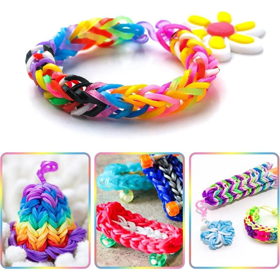 Kit de Recarga de Bandas de Goma Booriss 34 Colores 600 Clips