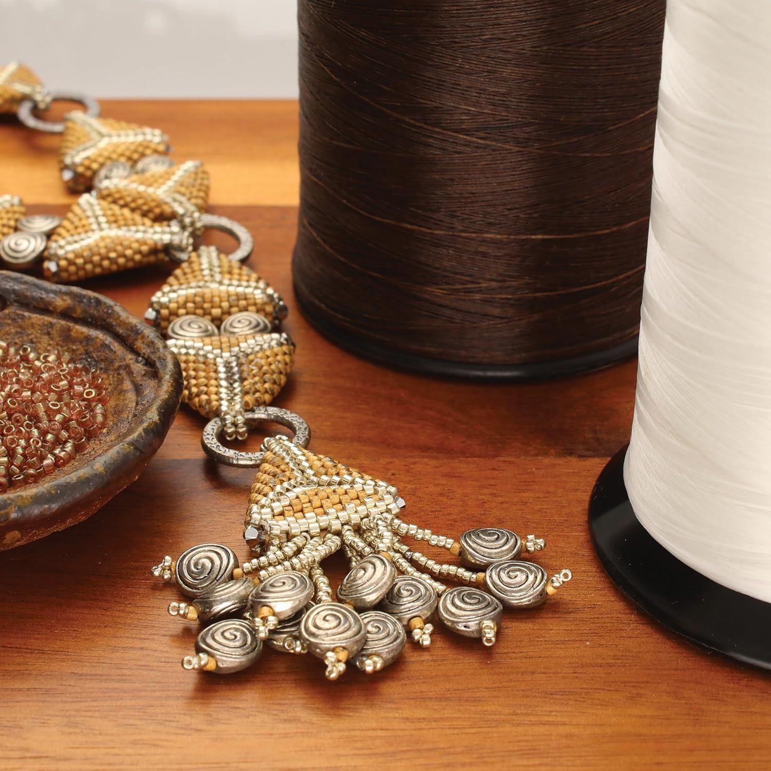 Hilo Nymo The Beadsmith Blanco Tamaño D 0.30mm 1448m