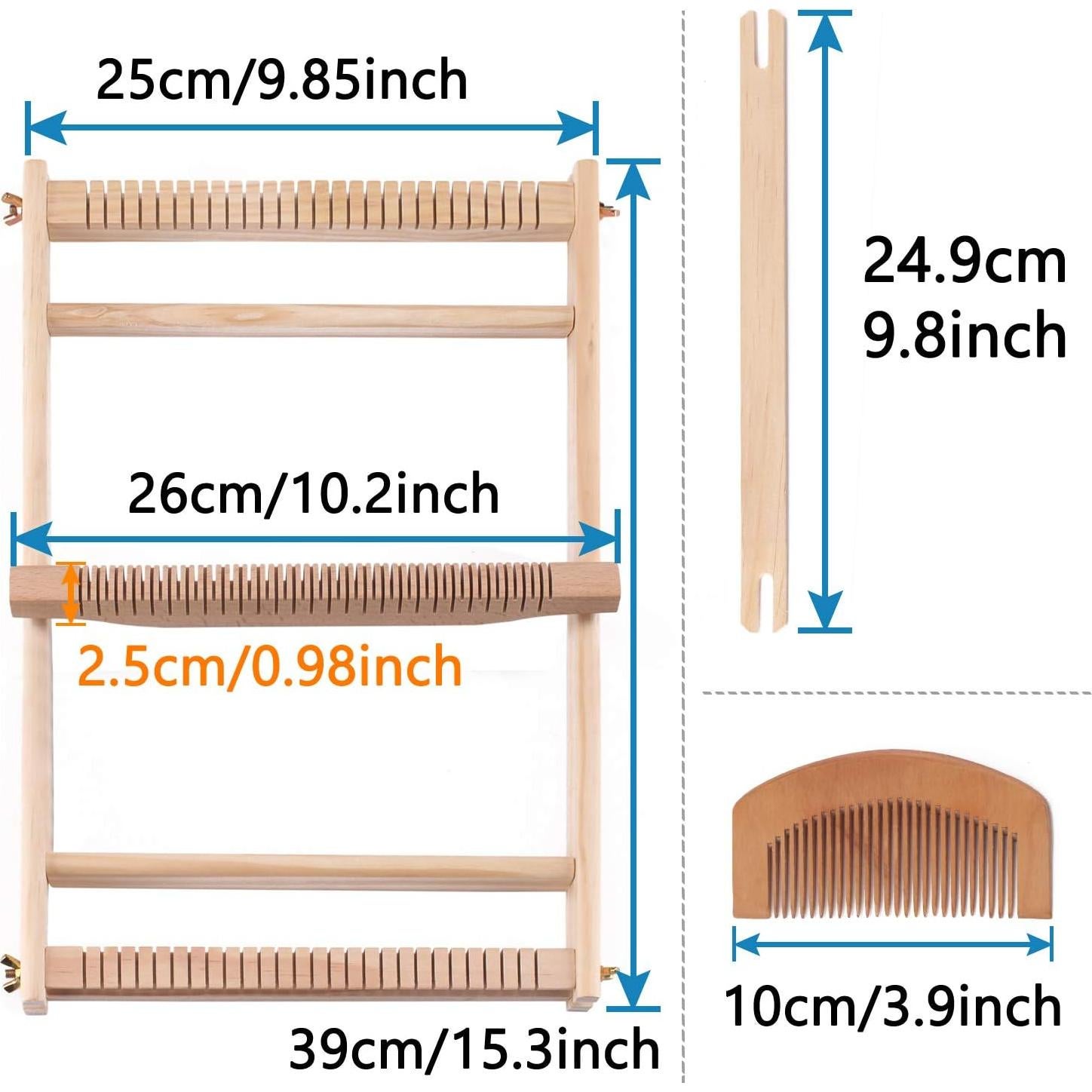 Kit de Telar CYCHIRV de Madera para Tejer - 40.5x29.4 cm