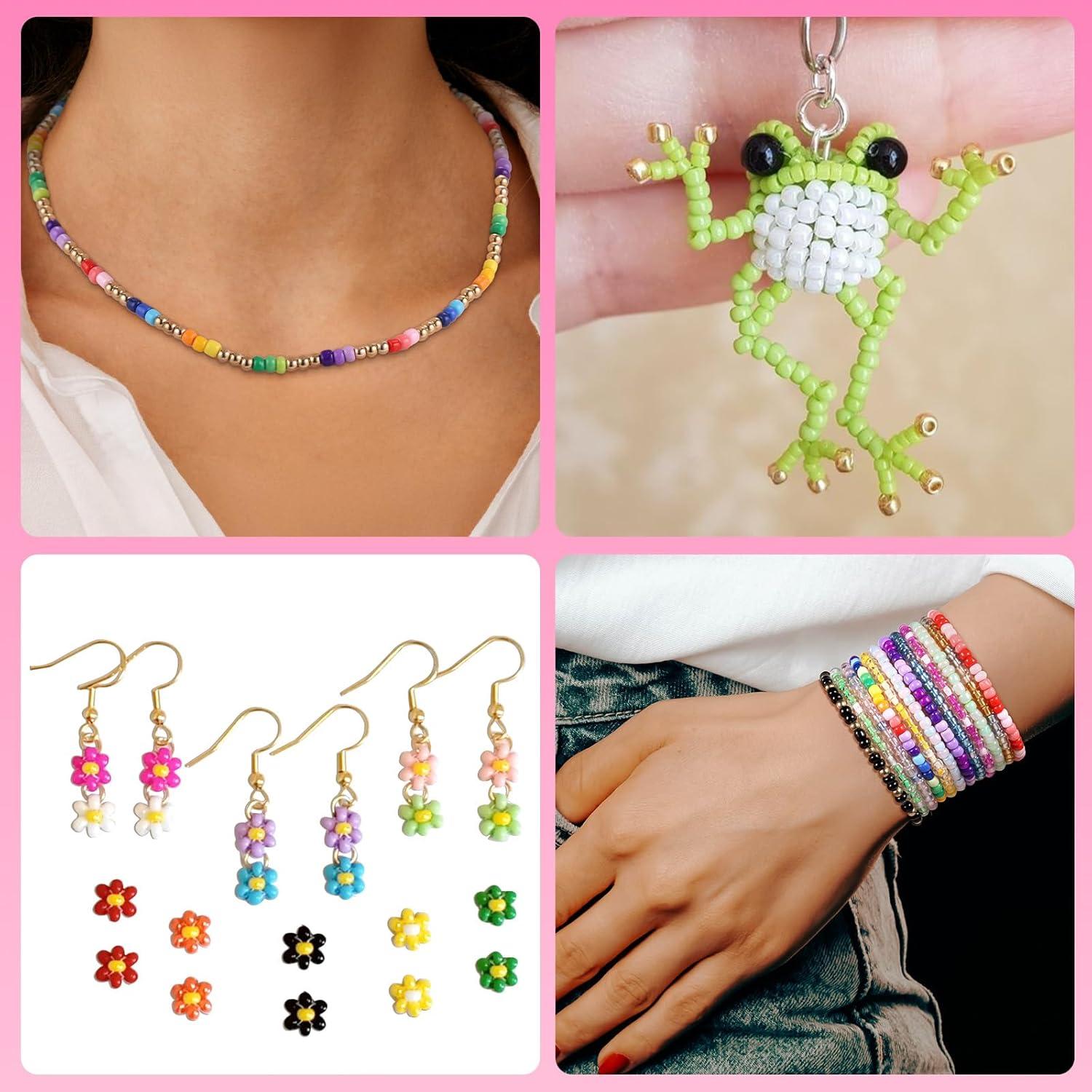 Kit de Joyería Funtopia 13000 Piezas 4mm Perlas de Vidrio