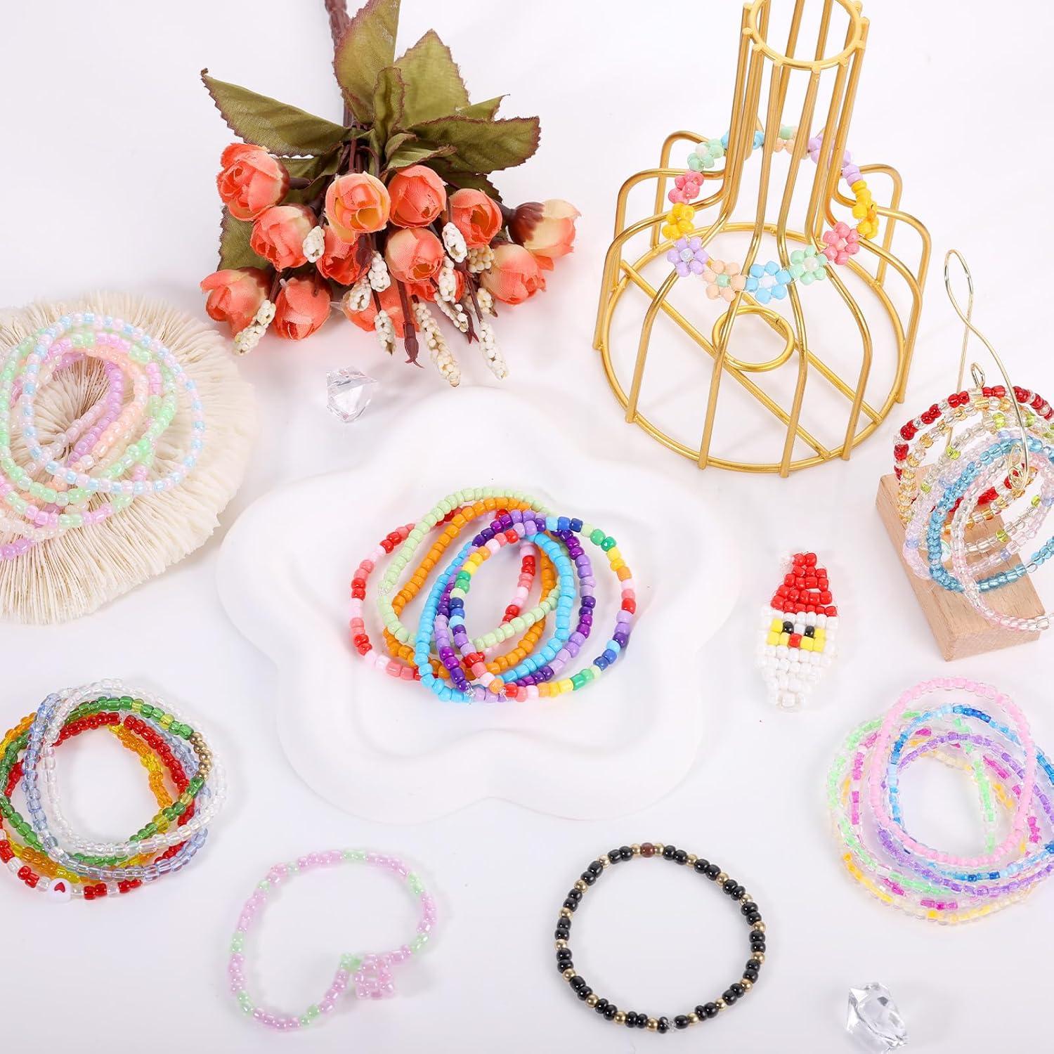 Kit de Joyería Funtopia 13000 Piezas 4mm Perlas de Vidrio