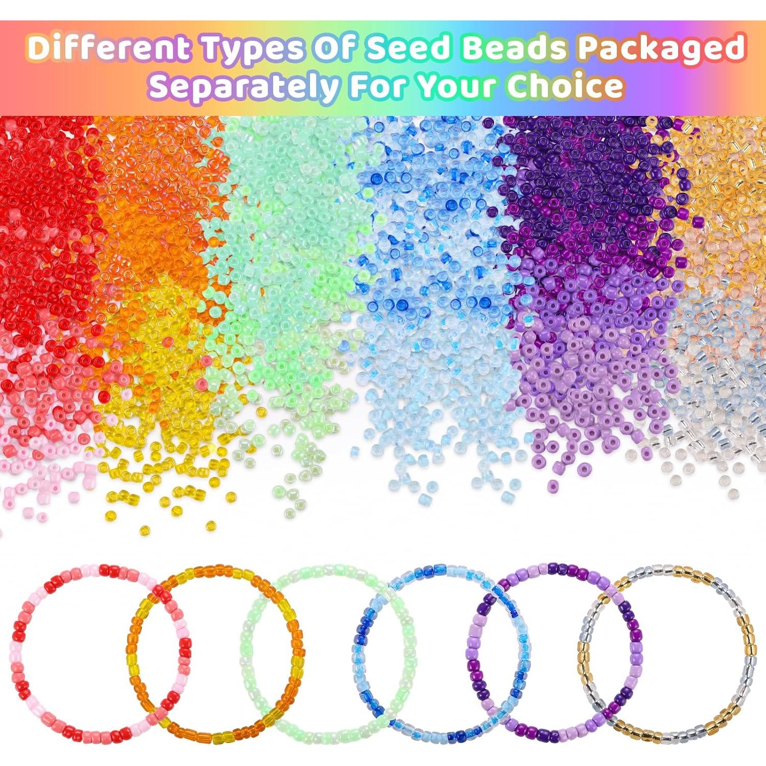 Kit de Joyería Funtopia 13000 Piezas 4mm Perlas de Vidrio