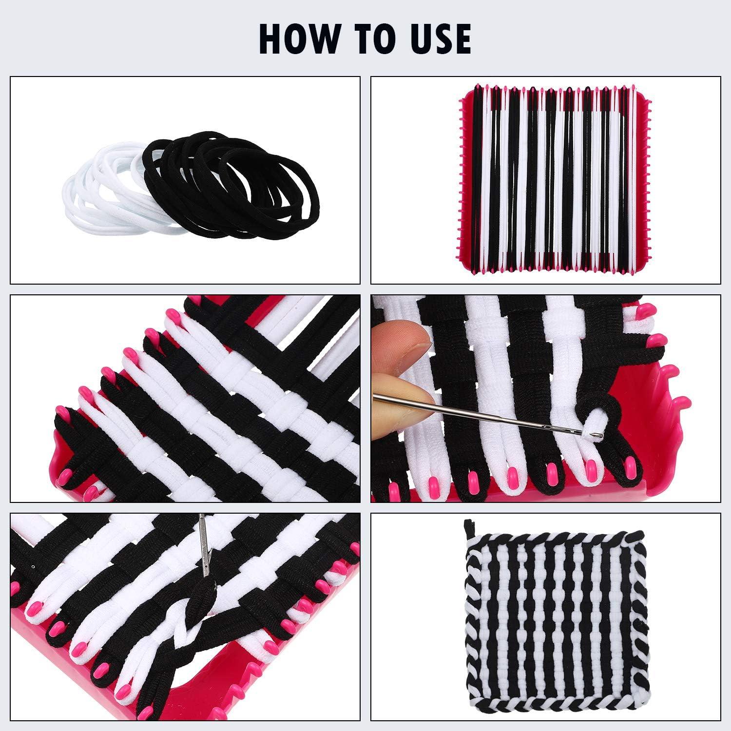 Lazos para Posavasos WILLBOND 96 Piezas Acrílico Blanco Negro