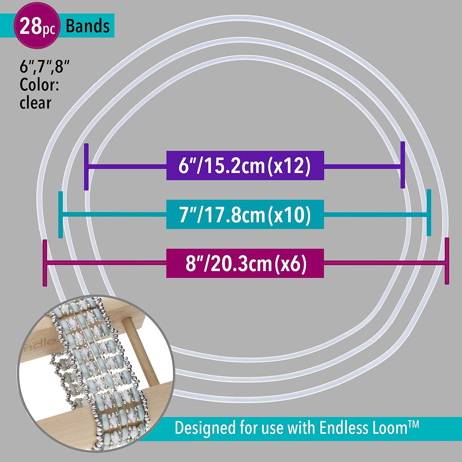 Bandas Infinito Deb Moffett-Hall 28 Piezas Color Claro