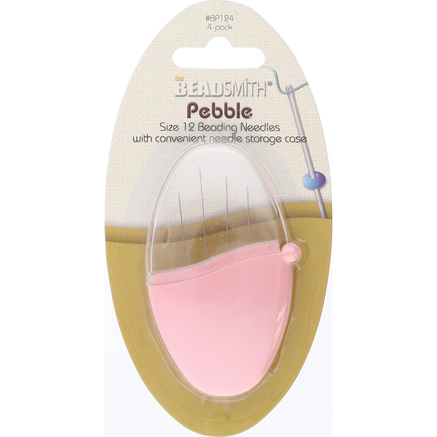 Agujas de Abalorios The Beadsmith - Estuche Pebble 4 Pzas