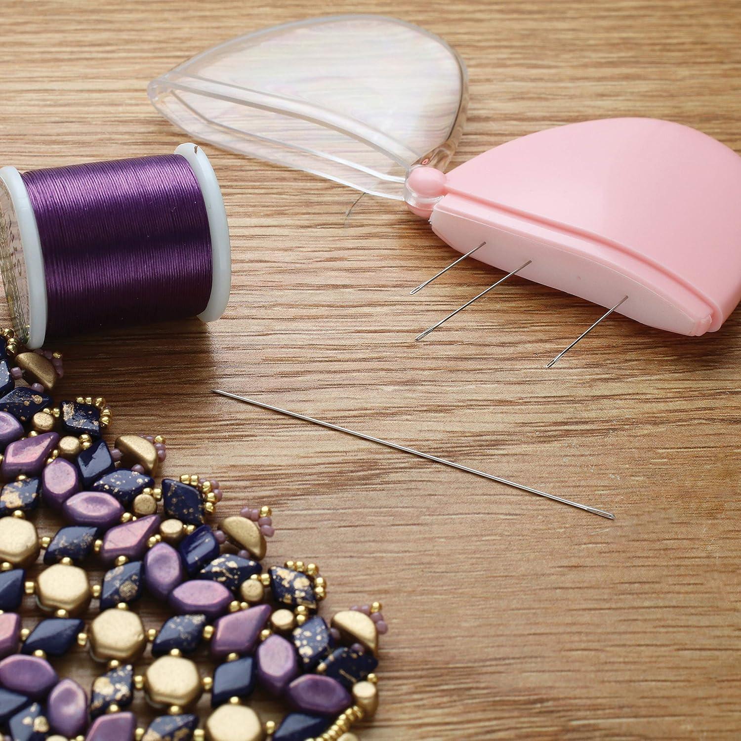 Agujas de Abalorios The Beadsmith - Estuche Pebble 4 Pzas