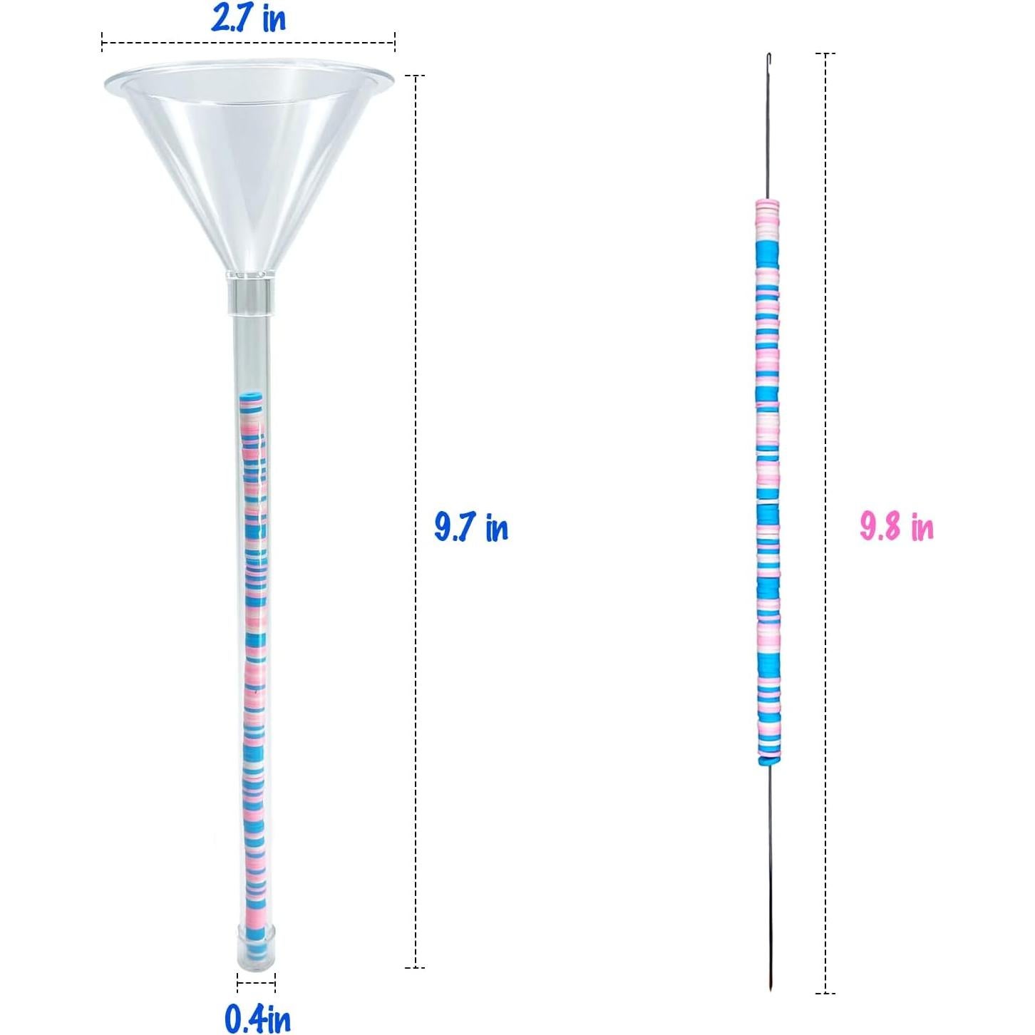 Kit de Beading Xmada - 2 Embudos y Agujas para Joyería