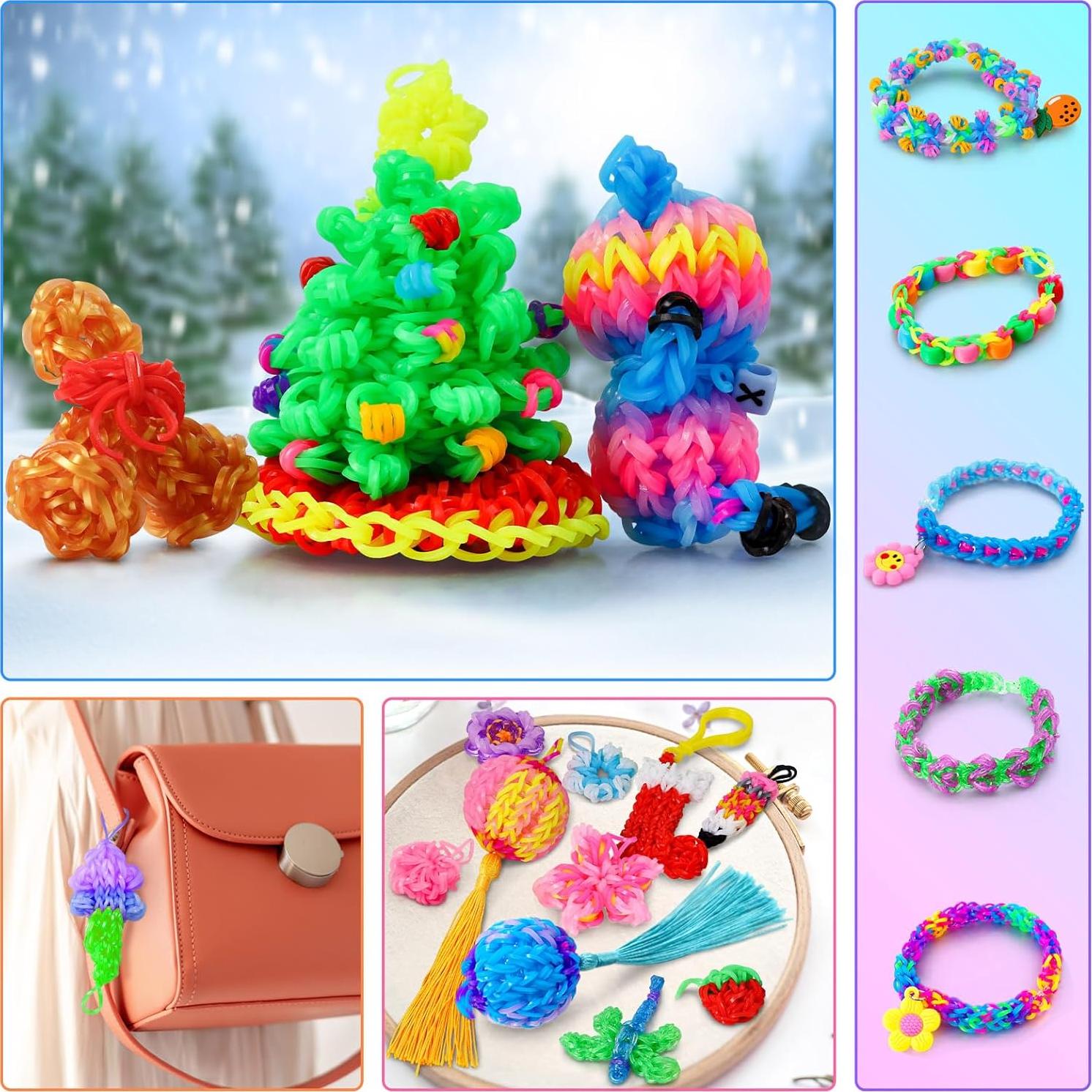 Kit de Pulseras de Goma ROSHUKG 45 Colores con Estuche