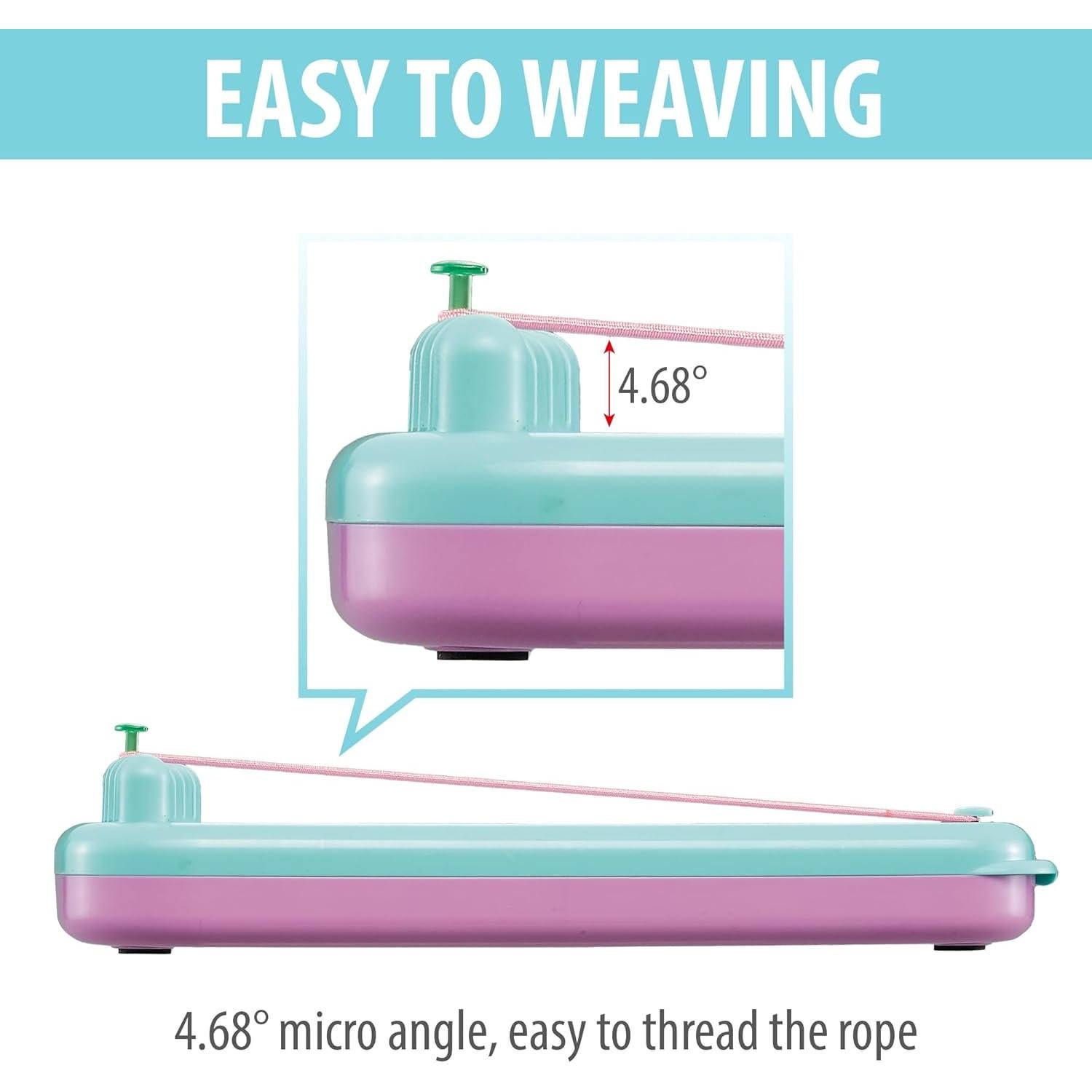 Chilpals Friendship Bracelet Making Kit for Girls,Arts and Crafts for Kids Ages 8-12,Birthday Gifts Ideas for Girl 7 8 9 10 11 Year Old - 2 in 1 Bracelets String Maker Toys Set (Blue)