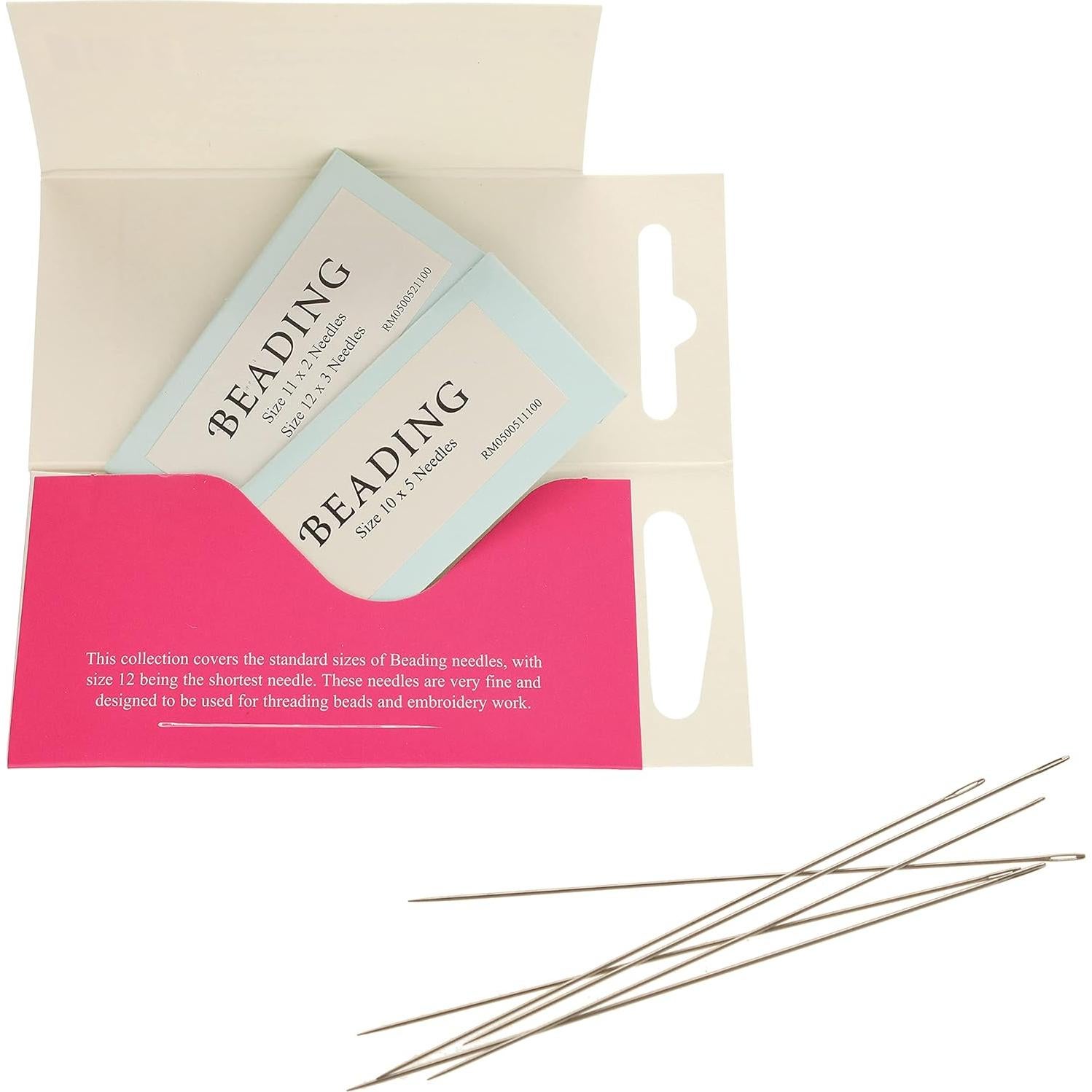 Agujas para Beading John James - Paquete de 10 Tamaños Variados