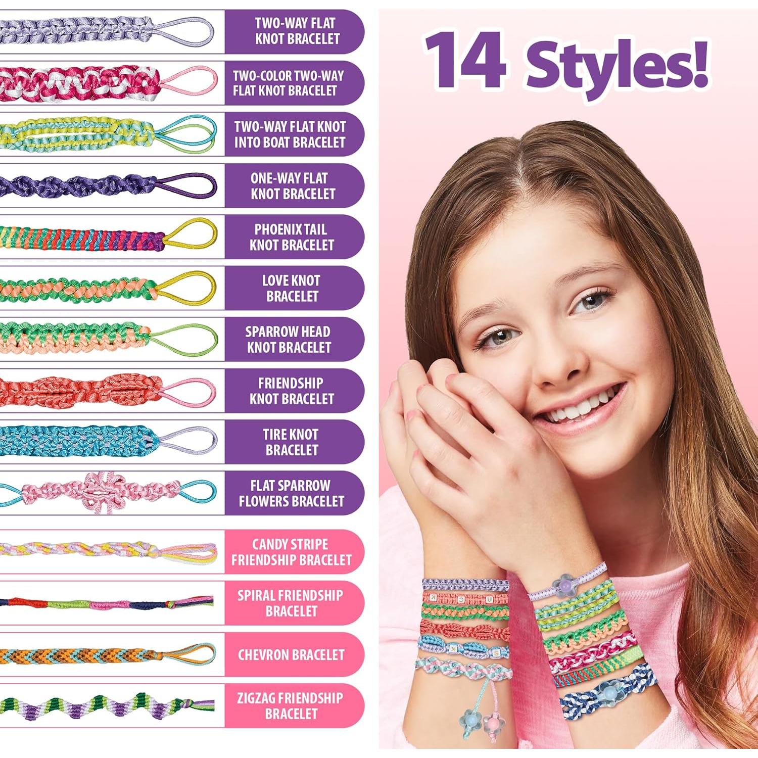 Kit de Pulseras de Amistad Yolscue para Niñas - Manualidades
