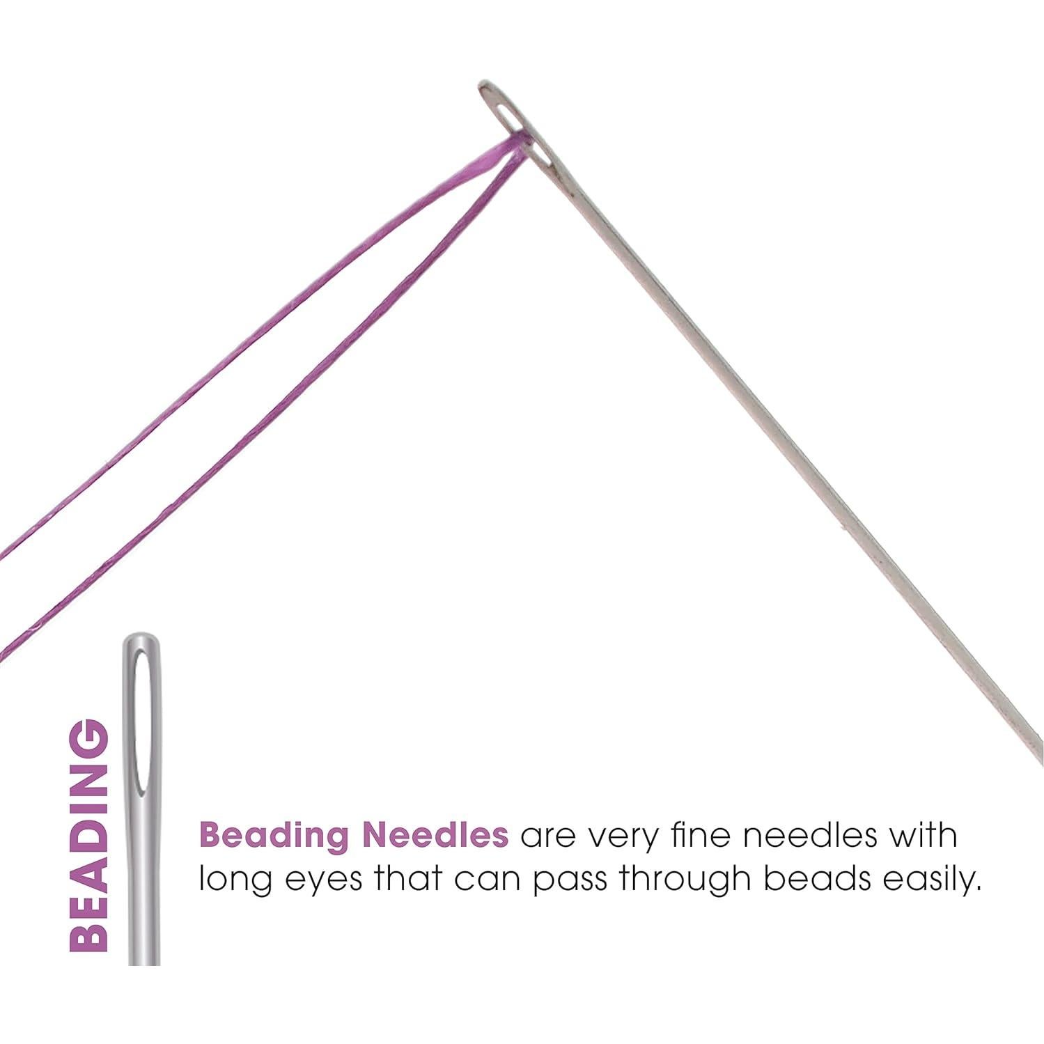 Agujas de Enhebrar Extra Largas The Beadsmith #12 - Paquete de 4
