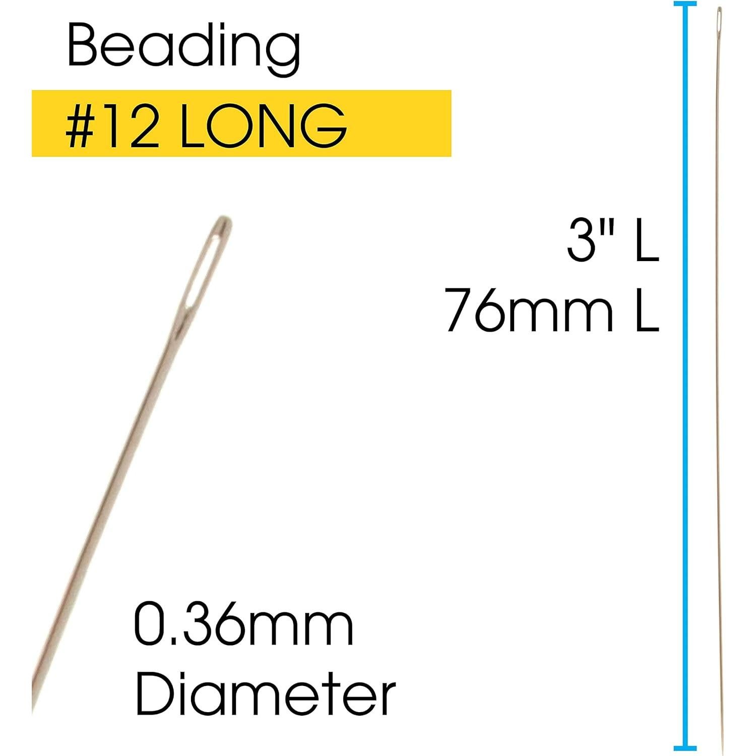 Agujas de Enhebrar Extra Largas The Beadsmith #12 - Paquete de 4