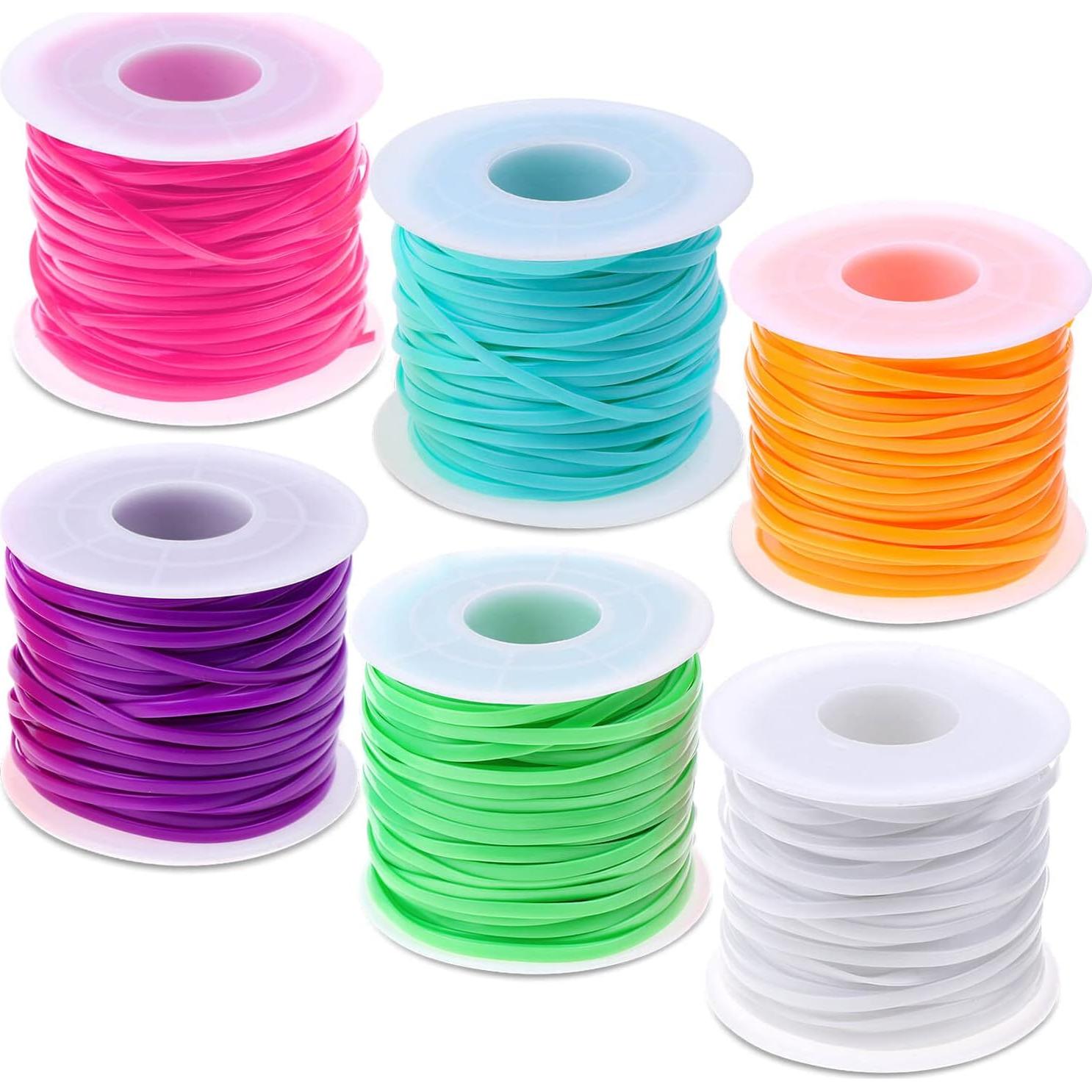 Kit de Cuerda de Lanyard Cridoz 6 Colores 18.3m PVC