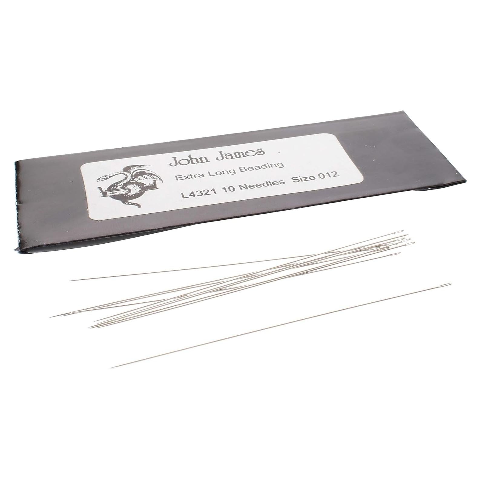 Agujas de Enhebrado John James 76mm, 10 Piezas, Acero