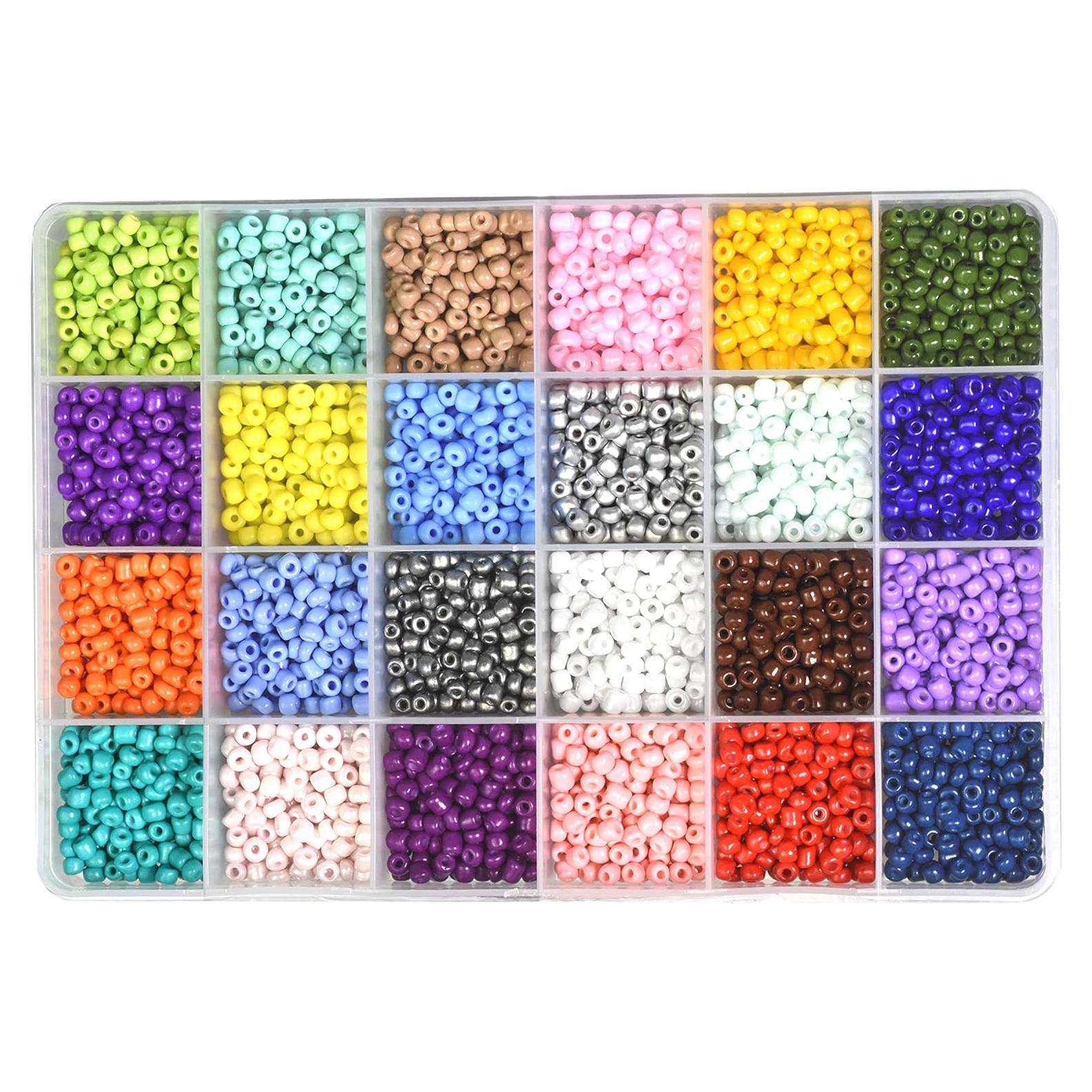 Kit de cuentas de vidrio Mandala Crafts 3600 piezas 4mm