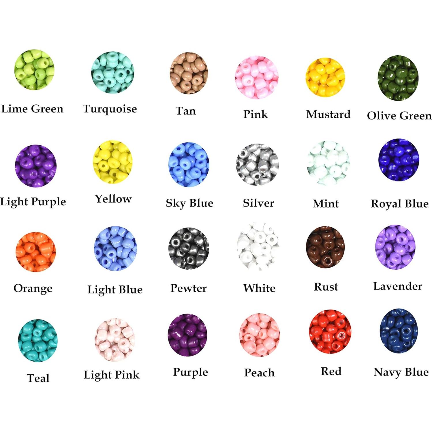 Kit de cuentas de vidrio Mandala Crafts 3600 piezas 4mm