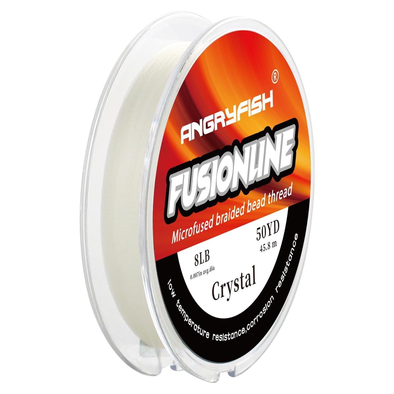 Hilo Trenzado Micro-Fusionado Angryfish 0.20 mm 45.72 m Cristal