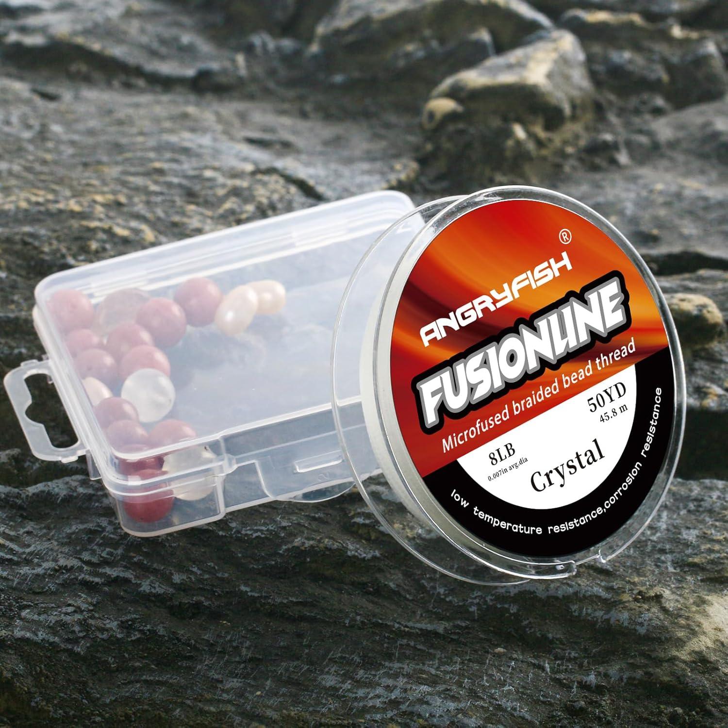 Hilo Trenzado Micro-Fusionado Angryfish 0.20 mm 45.72 m Cristal