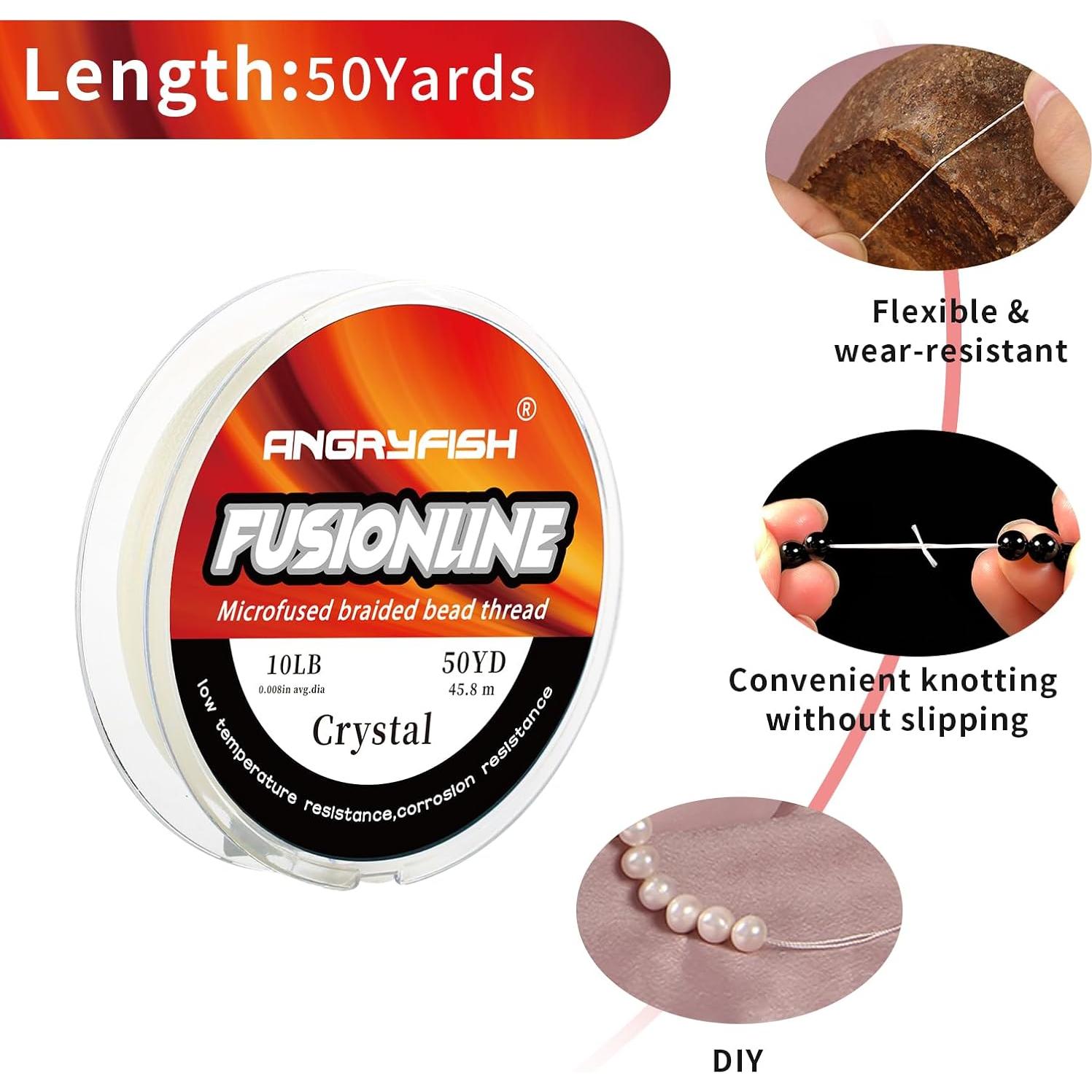 Hilo Trenzado Micro-Fusionado Angryfish 0.20 mm 45.72 m Cristal