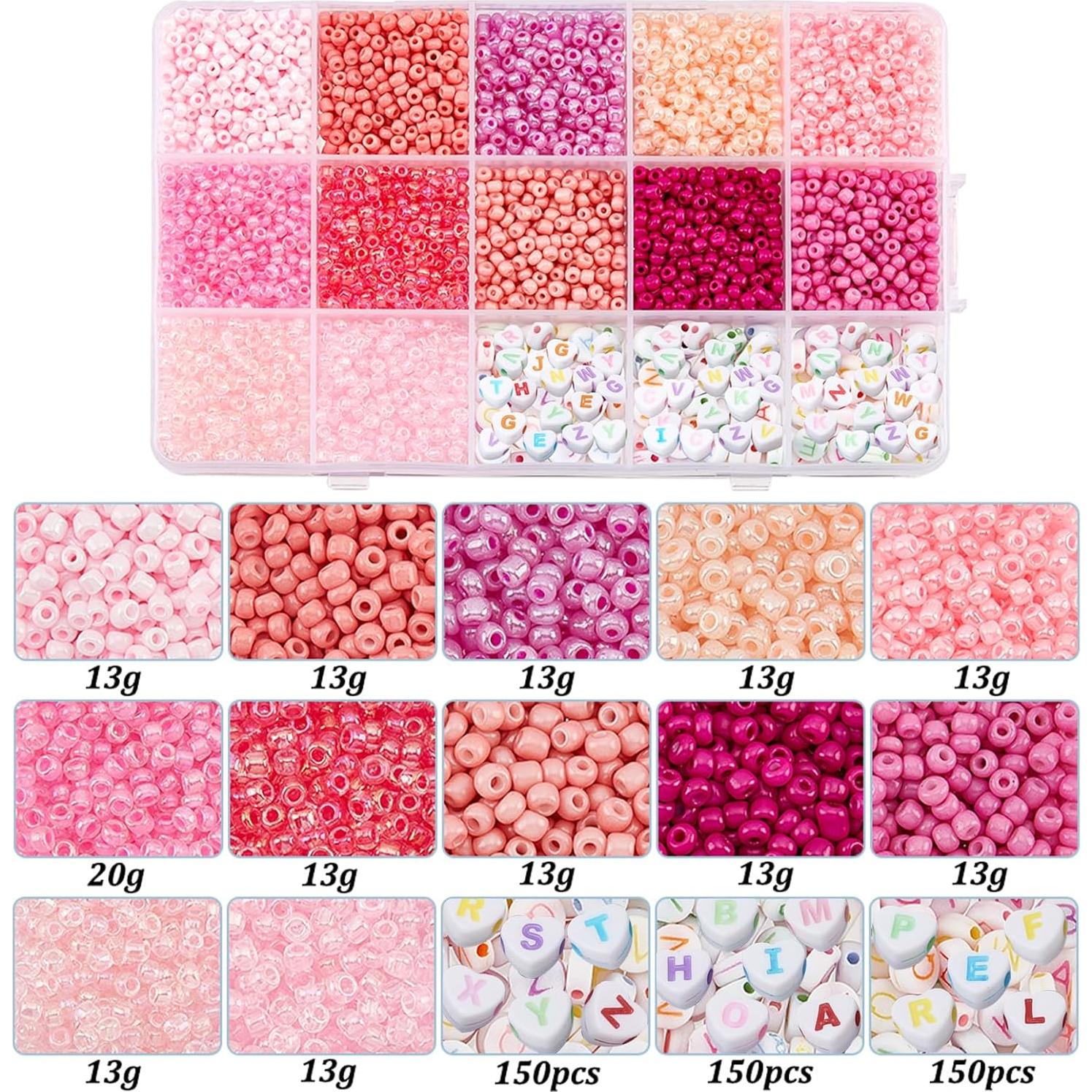 Perlas Semilla Rosadas 3mm PH PandaHall 3763pcs para Joyería