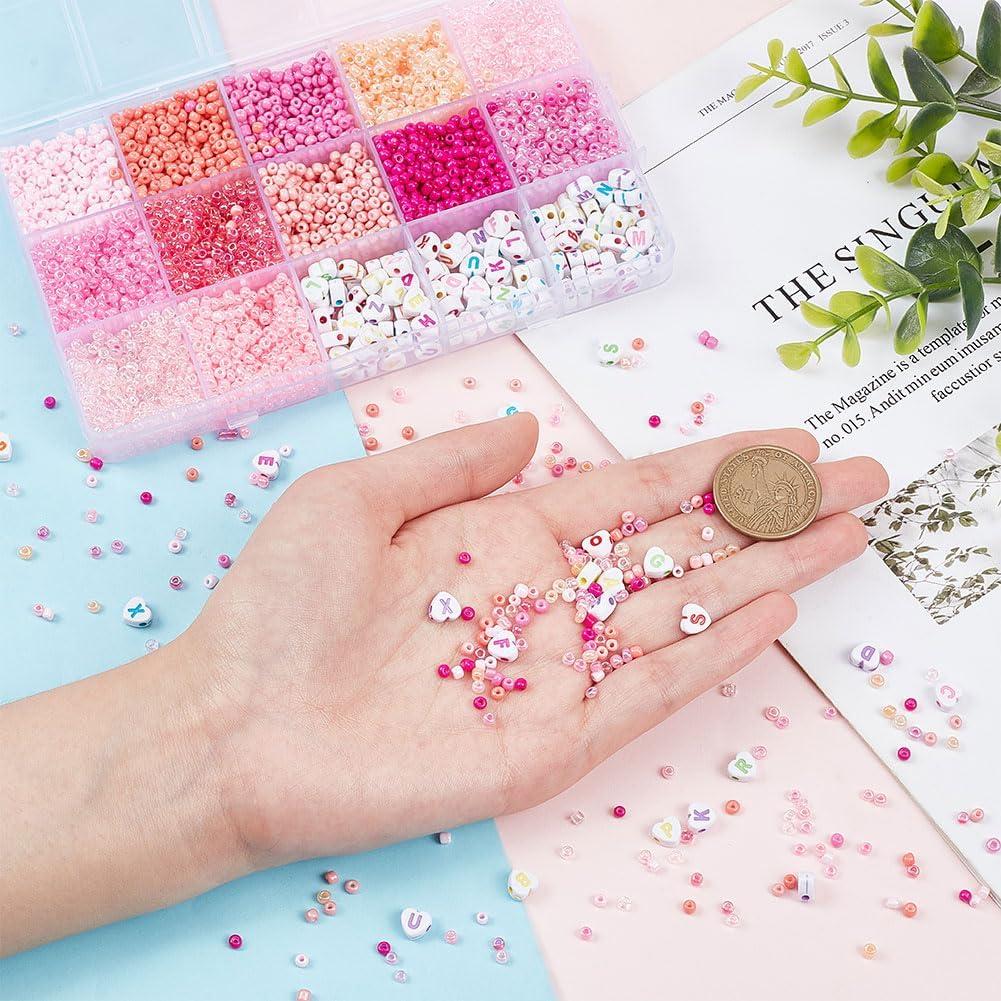Perlas Semilla Rosadas 3mm PH PandaHall 3763pcs para Joyería