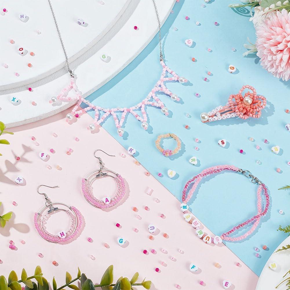 Perlas Semilla Rosadas 3mm PH PandaHall 3763pcs para Joyería