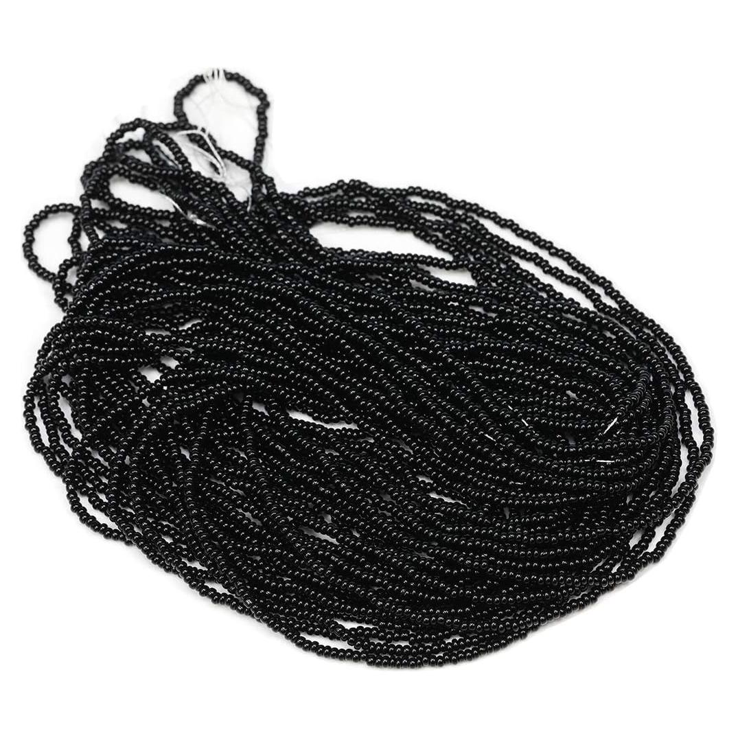 Hilo de cuentas negras 11/0 BALABEAD 9m 6000 piezas vidrio