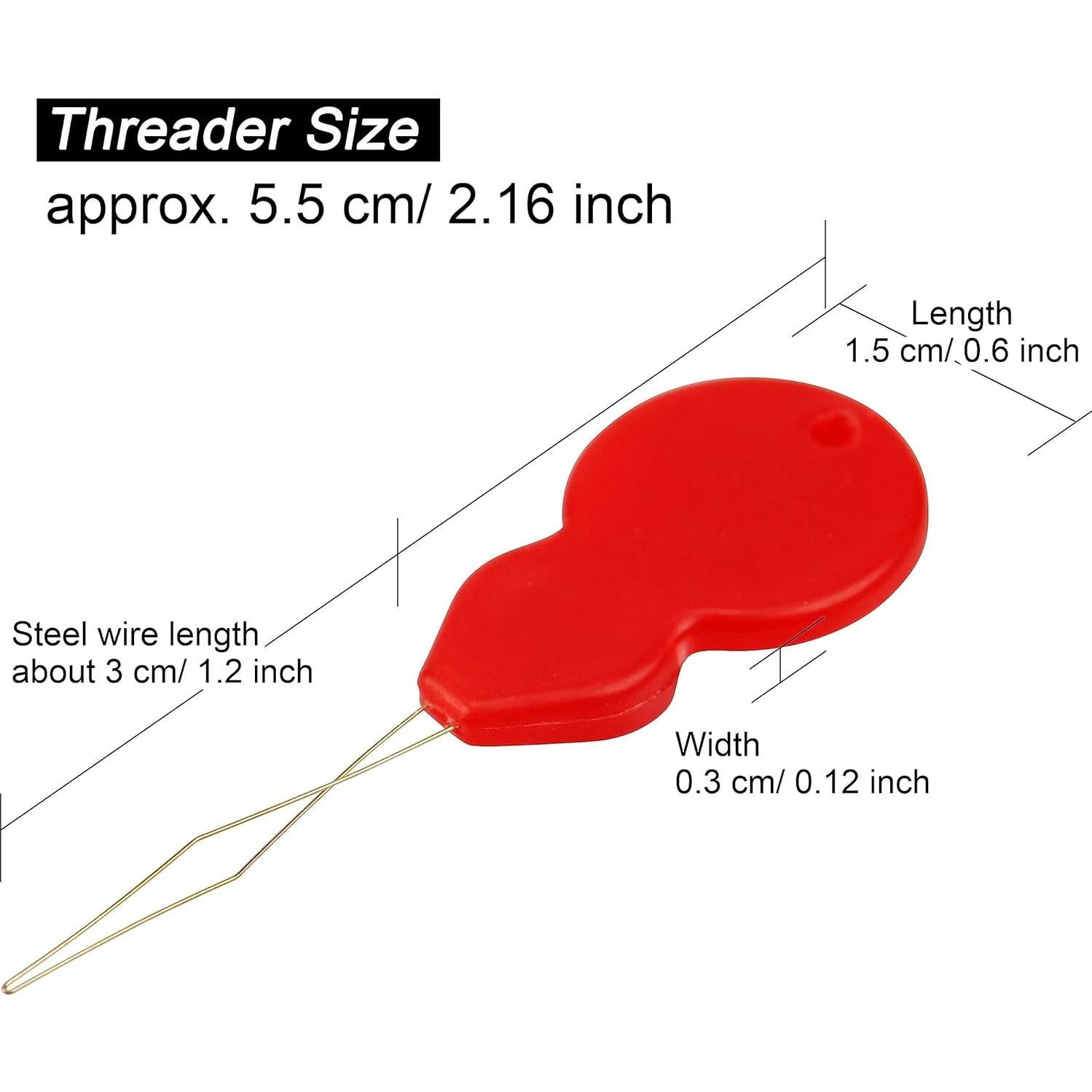 Lusecarl Set Agujas y Hilo para Extensiones de Cabello 10 Piezas