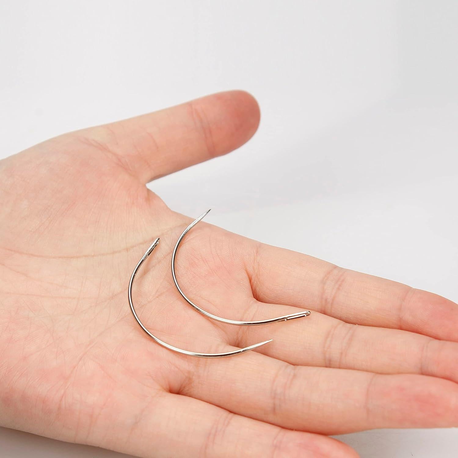 Lusecarl Set Agujas y Hilo para Extensiones de Cabello 10 Piezas