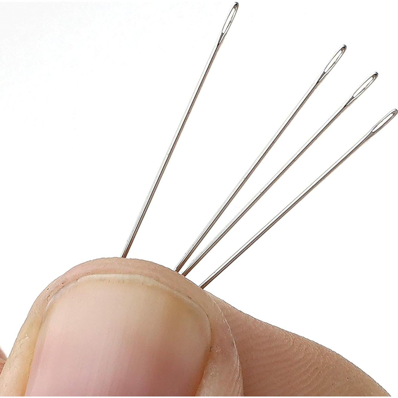 Agujas de Perlas Pony #11 - Acero - Paquete de 6 - 5.08 cm