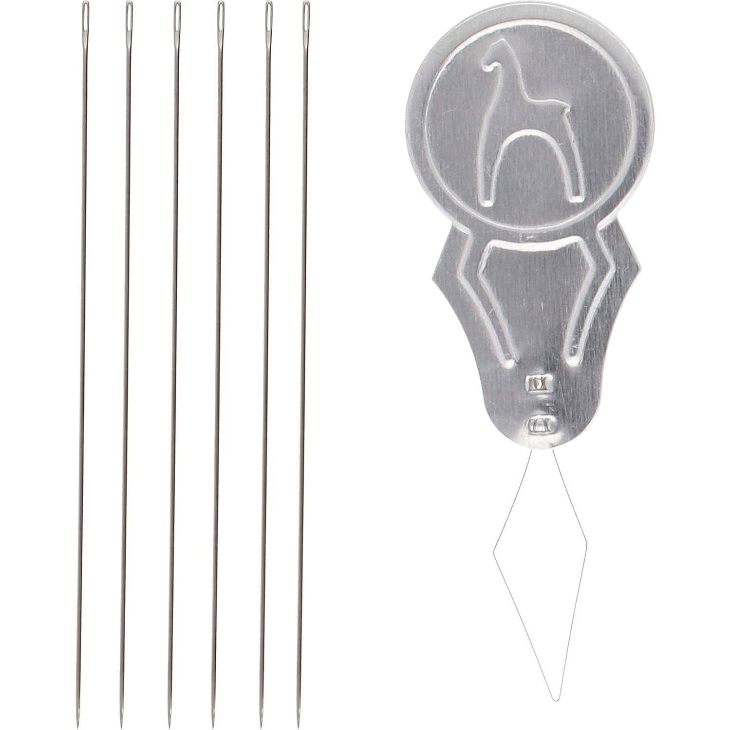 Agujas de Perlas Pony #11 - Acero - Paquete de 6 - 5.08 cm